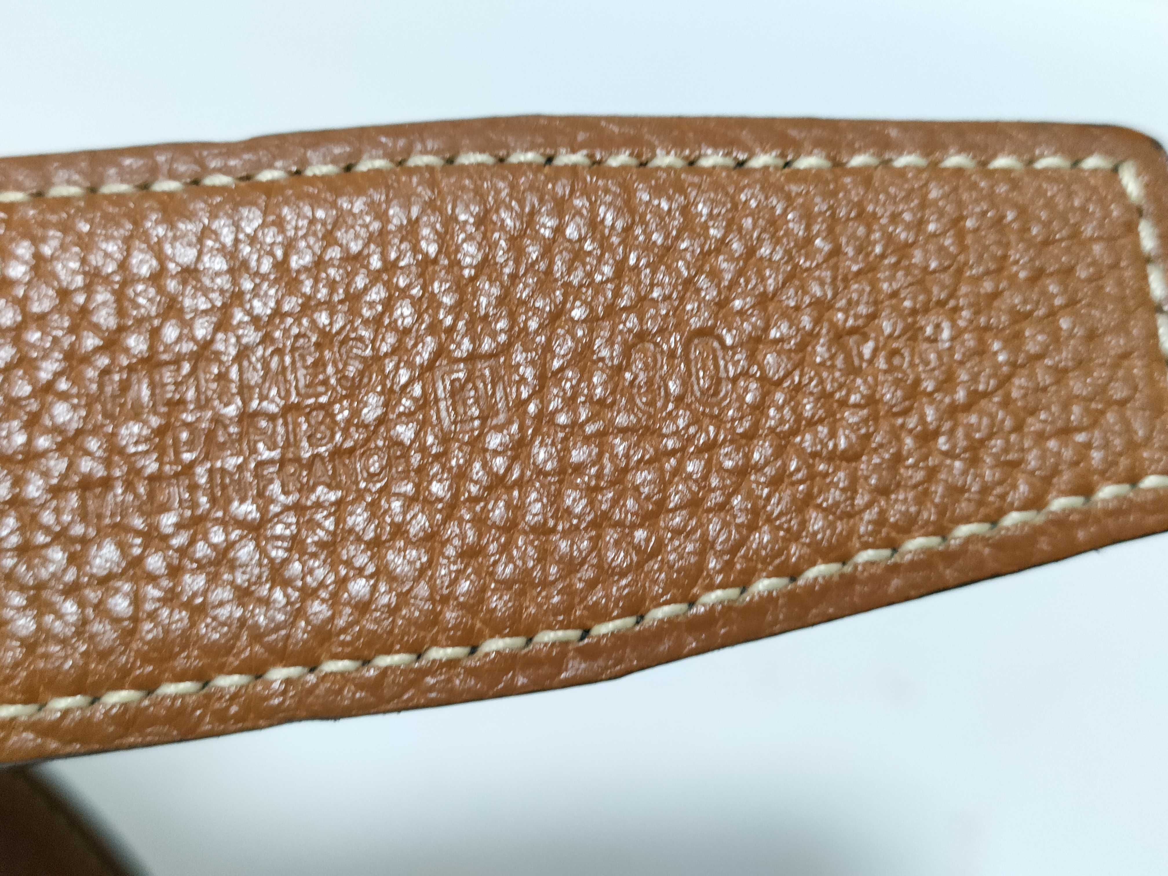 H-belt 80 Leather Black x Gold Belt — view 11