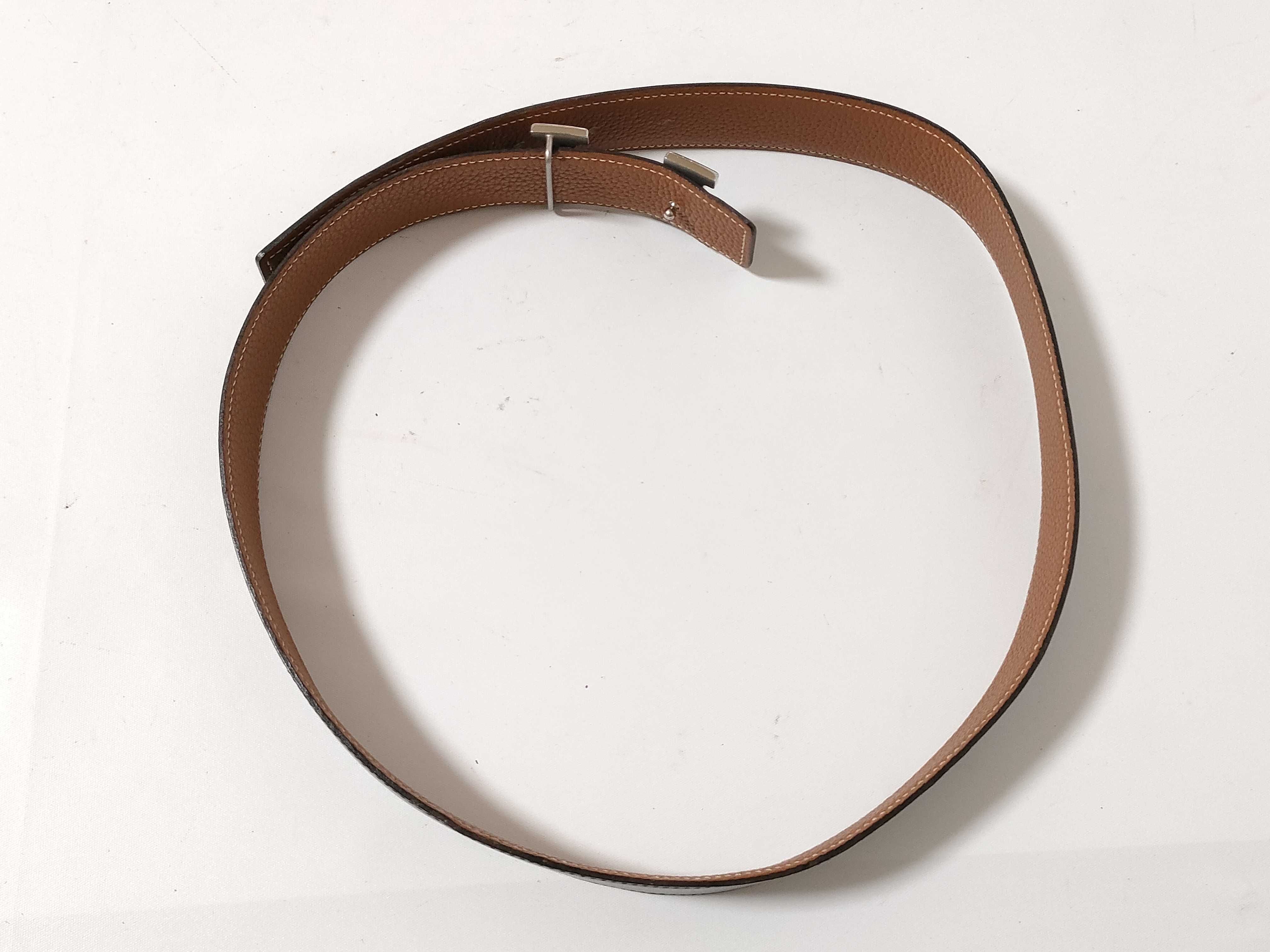H-belt 80 Leather Black x Gold Belt — view 3