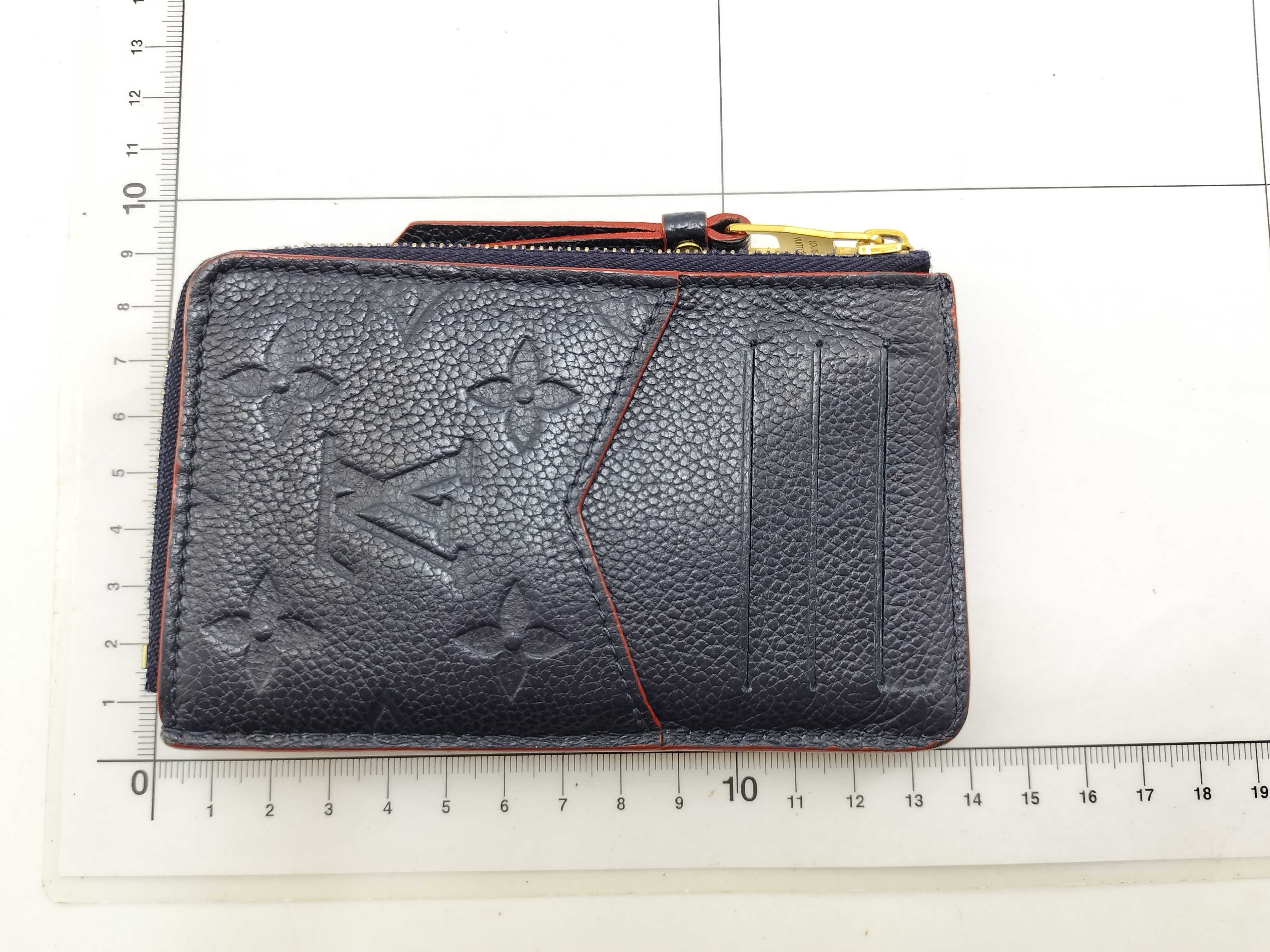 Monogram Empreinte Louis Vuitton Monogram Empreinte Portecart Recto Verso Marine Rouge M69420 IC card detected, snap closure broken, coin case — view 2
