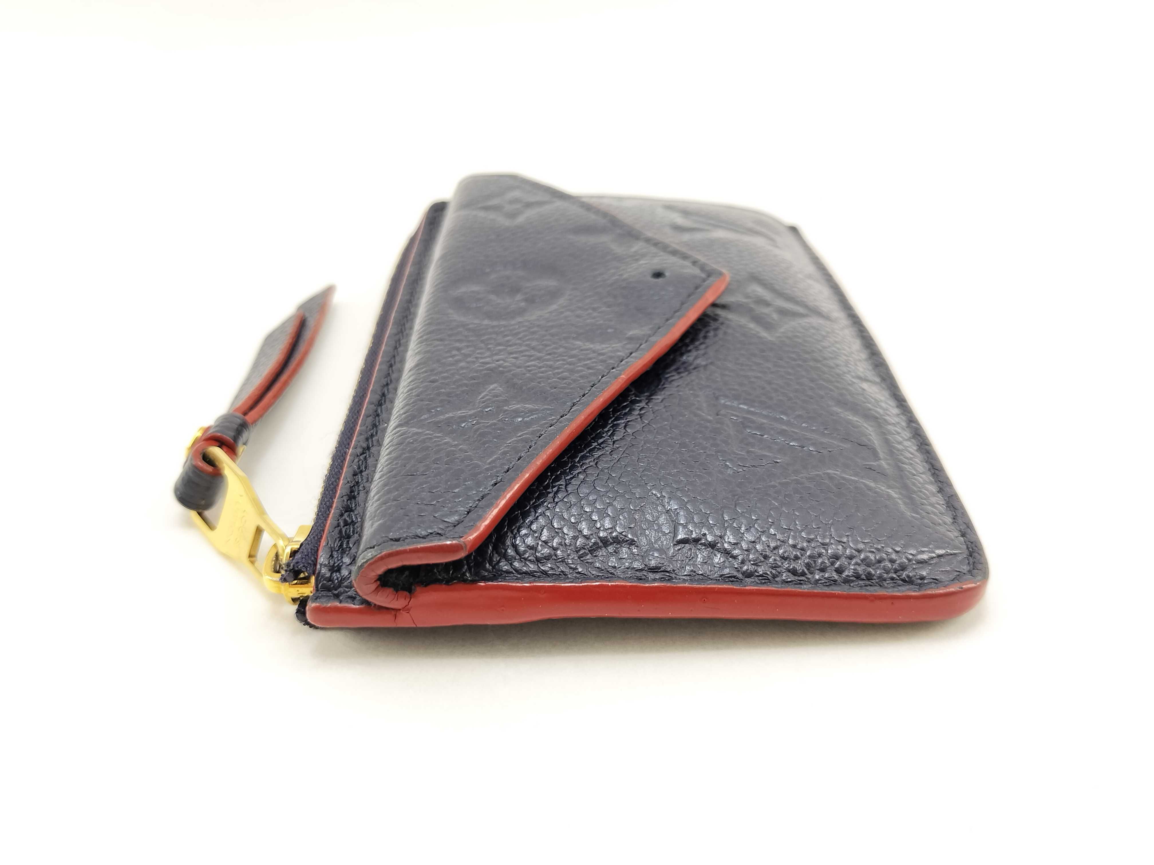 Monogram Empreinte Louis Vuitton Monogram Empreinte Portecart Recto Verso Marine Rouge M69420 IC card detected, snap closure broken, coin case — view 3