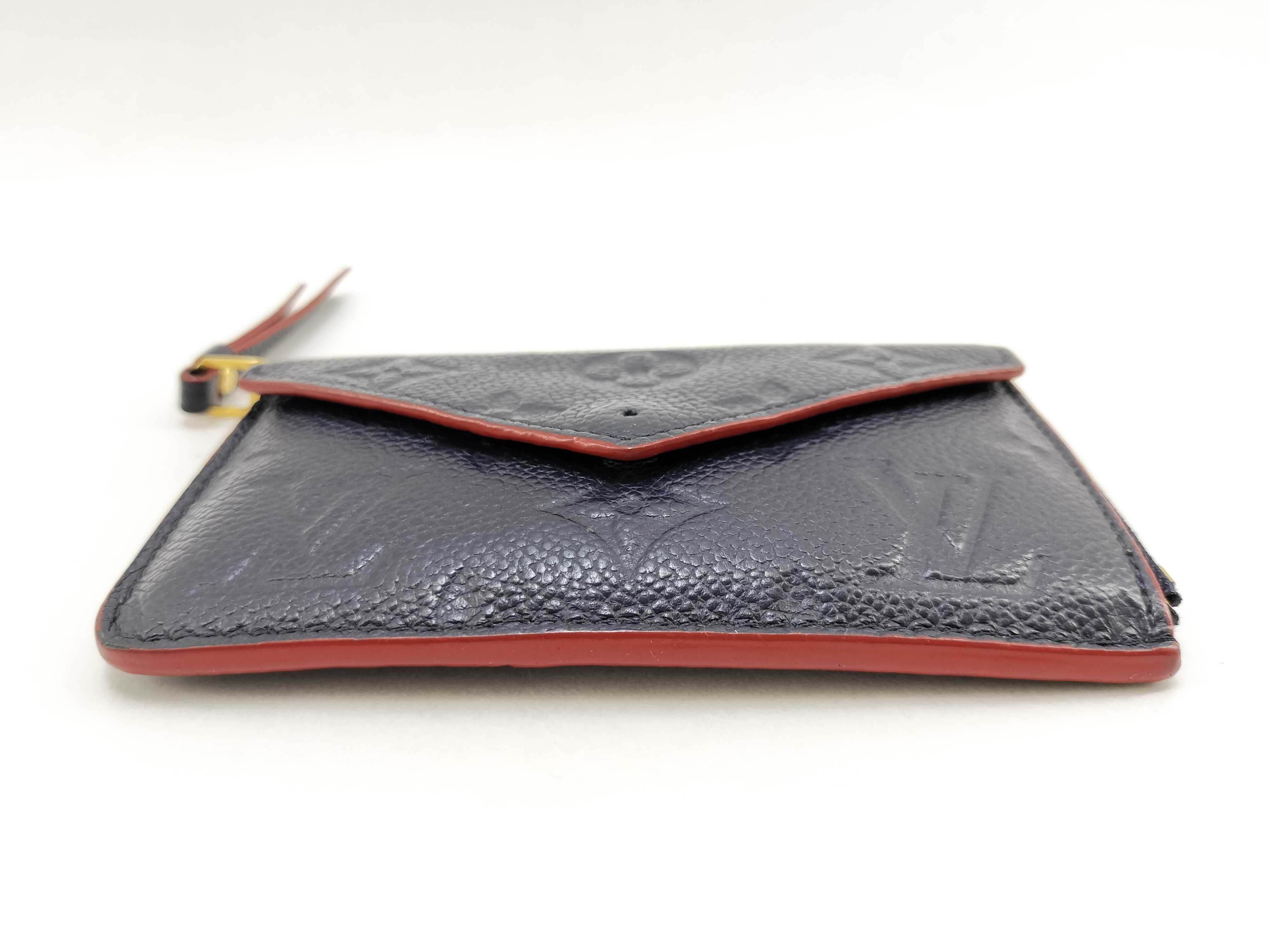 Monogram Empreinte Louis Vuitton Monogram Empreinte Portecart Recto Verso Marine Rouge M69420 IC card detected, snap closure broken, coin case — view 5