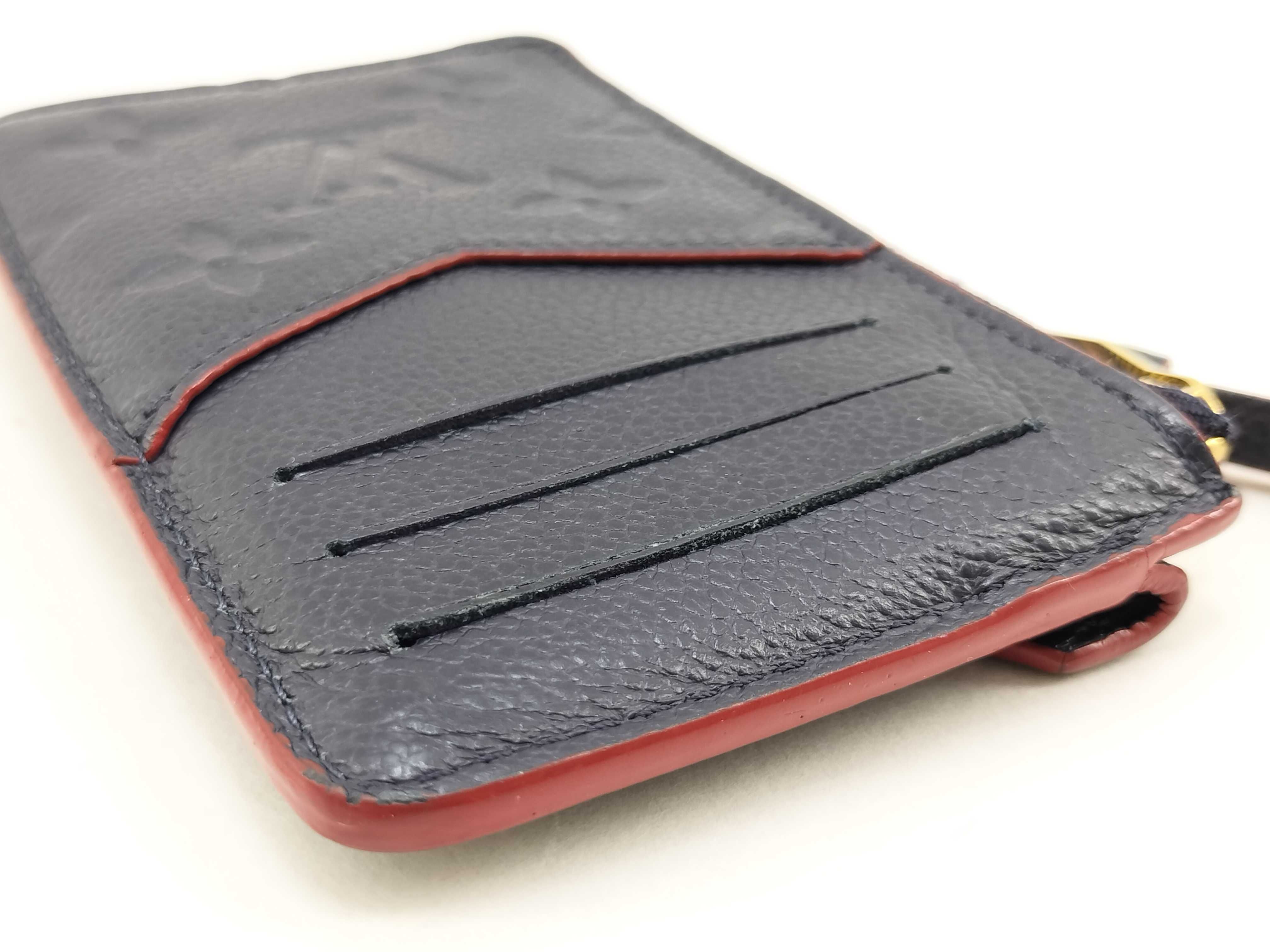 Monogram Empreinte Louis Vuitton Monogram Empreinte Portecart Recto Verso Marine Rouge M69420 IC card detected, snap closure broken, coin case — view 8