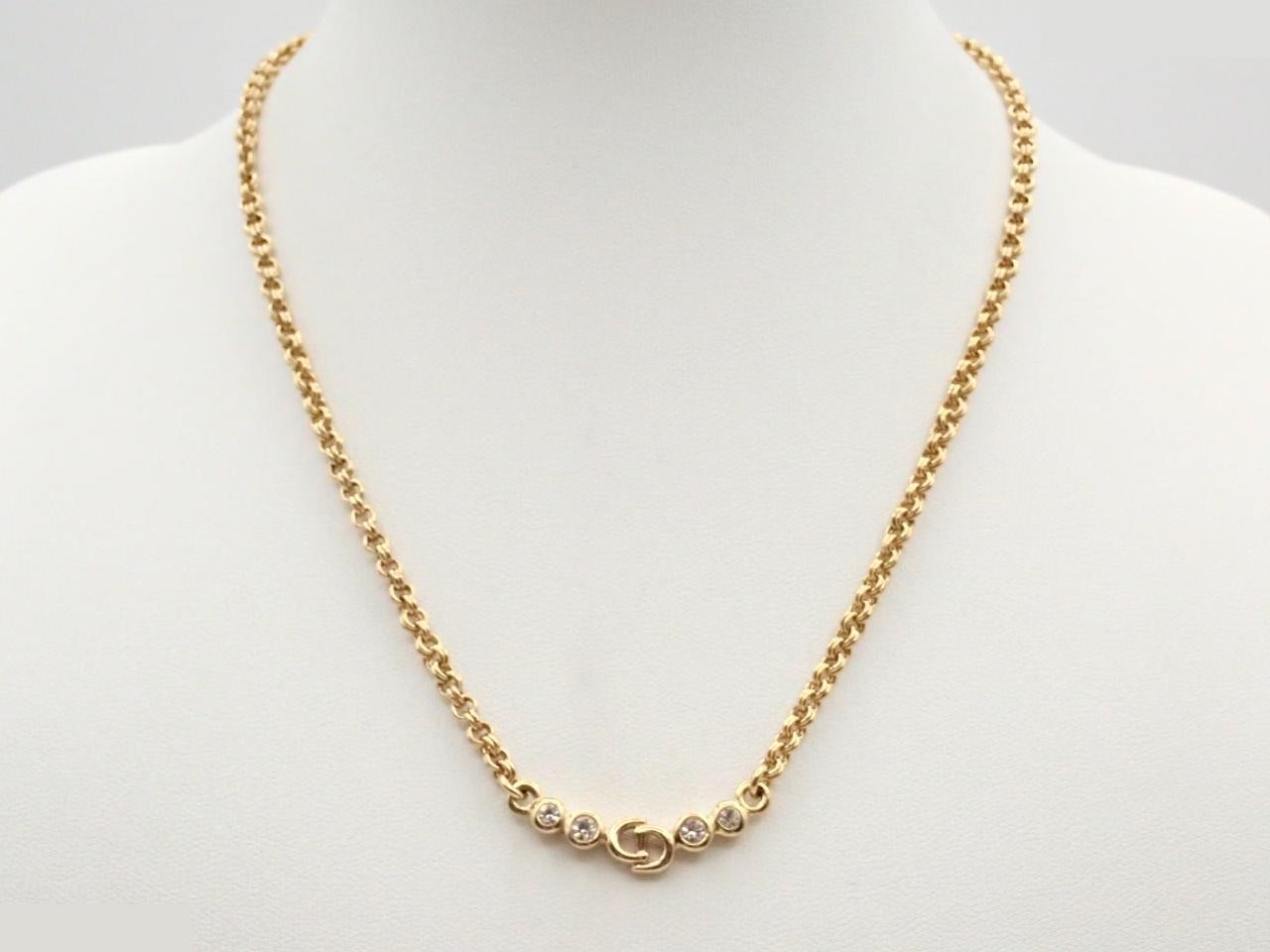 Gold necklace, chain approximately 43cm — view 3