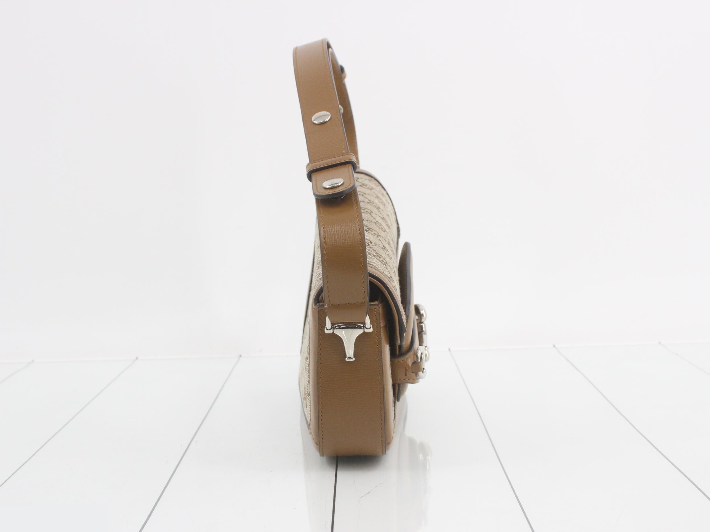 GG Canvas (Bag) - Horsebit Shoulder Bag — view 4