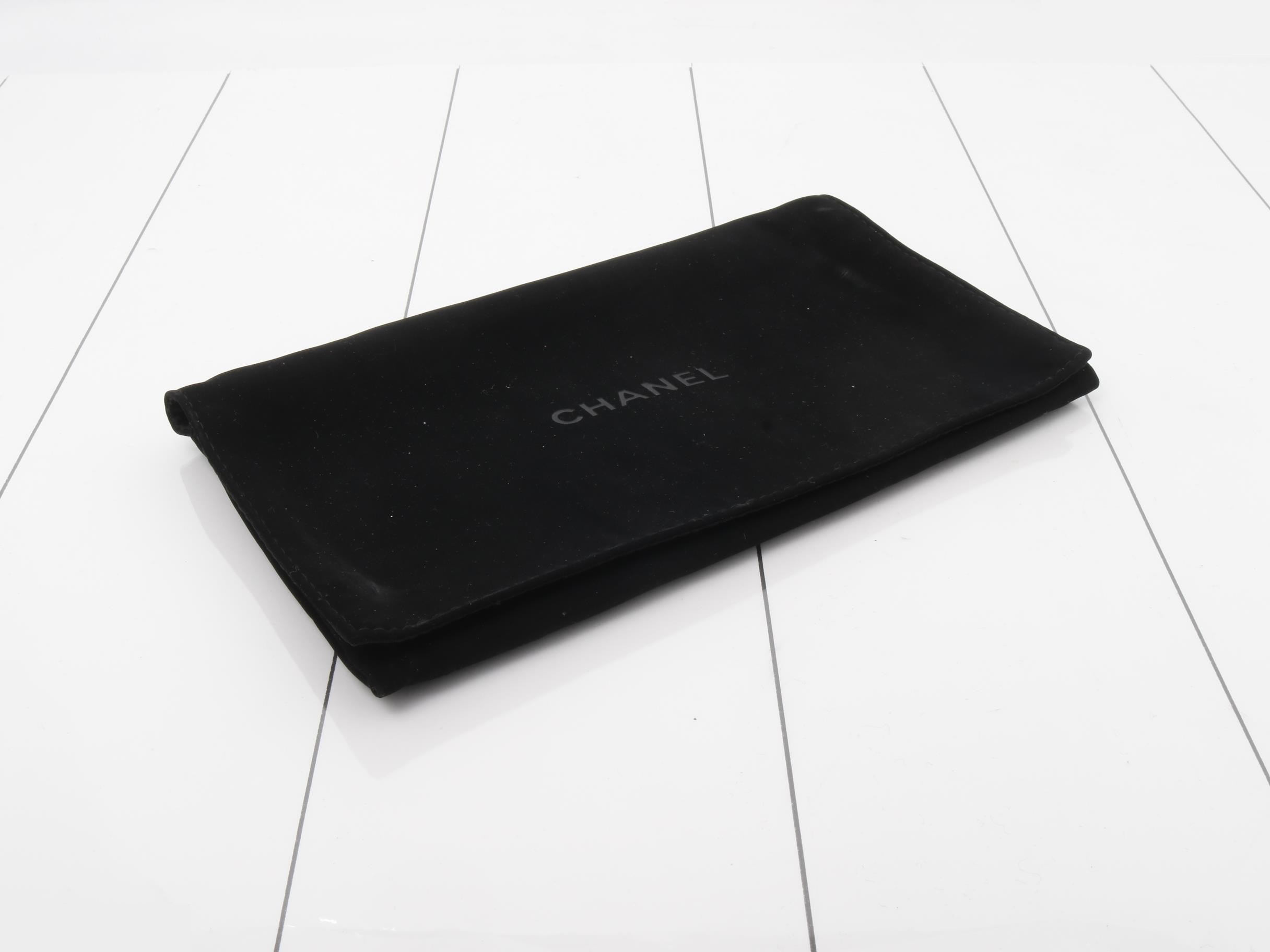 Lambskin Camellia Long Wallet with Coco Mark — view 5