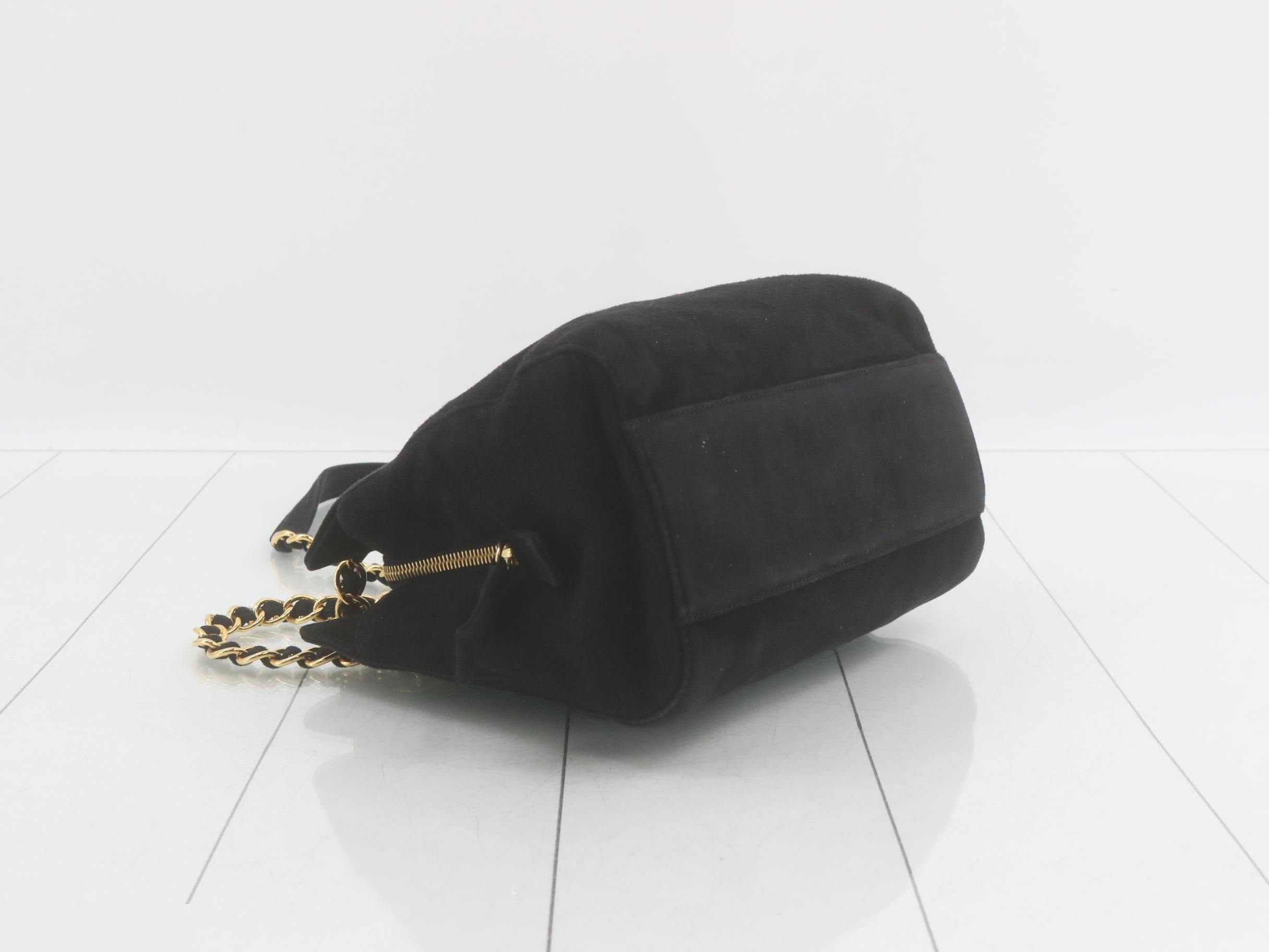 Suede Double Chain Shoulder Bag — view 5