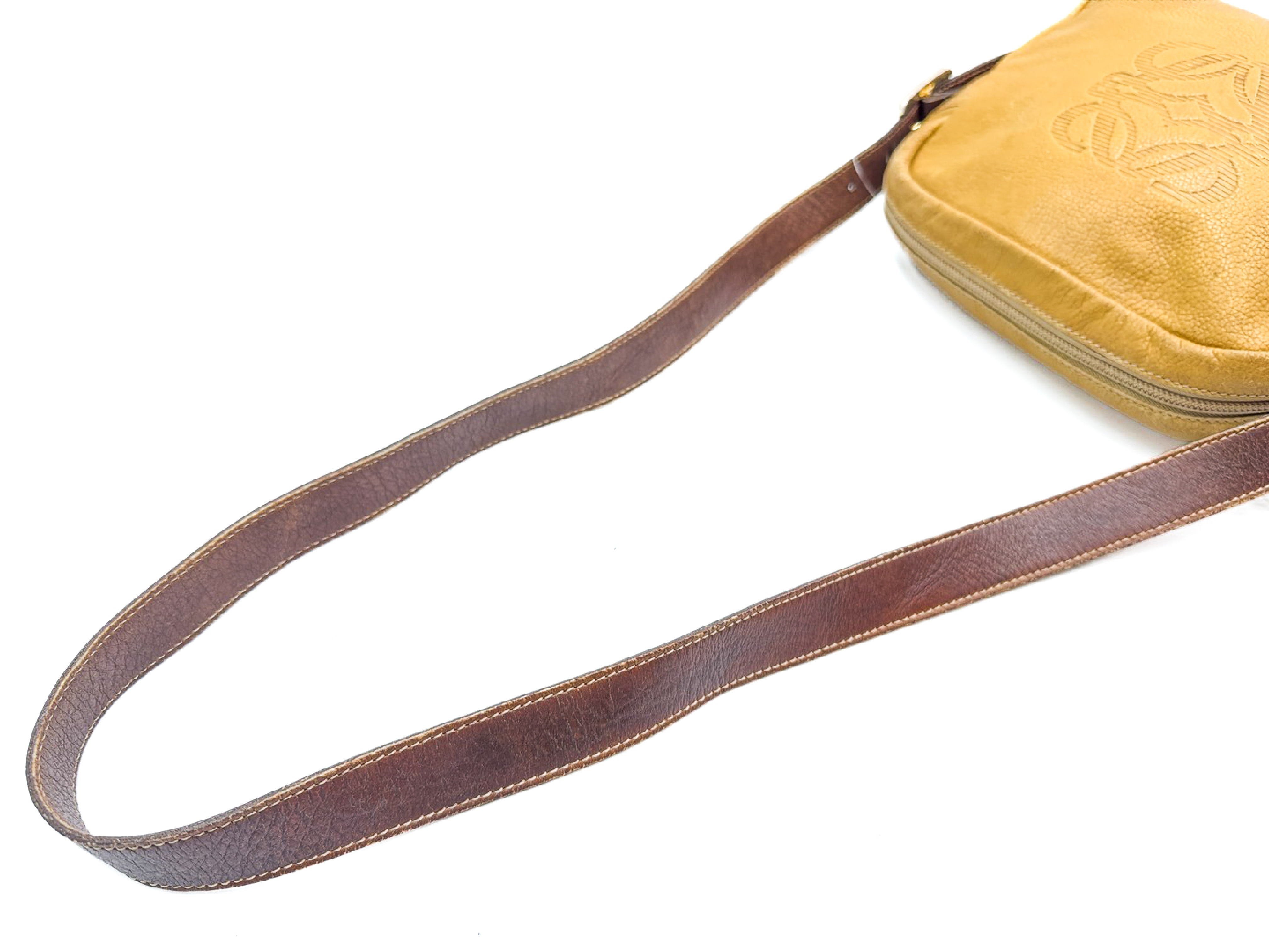 Anagram Gold Hardware Leather Shoulder Bag — view 3