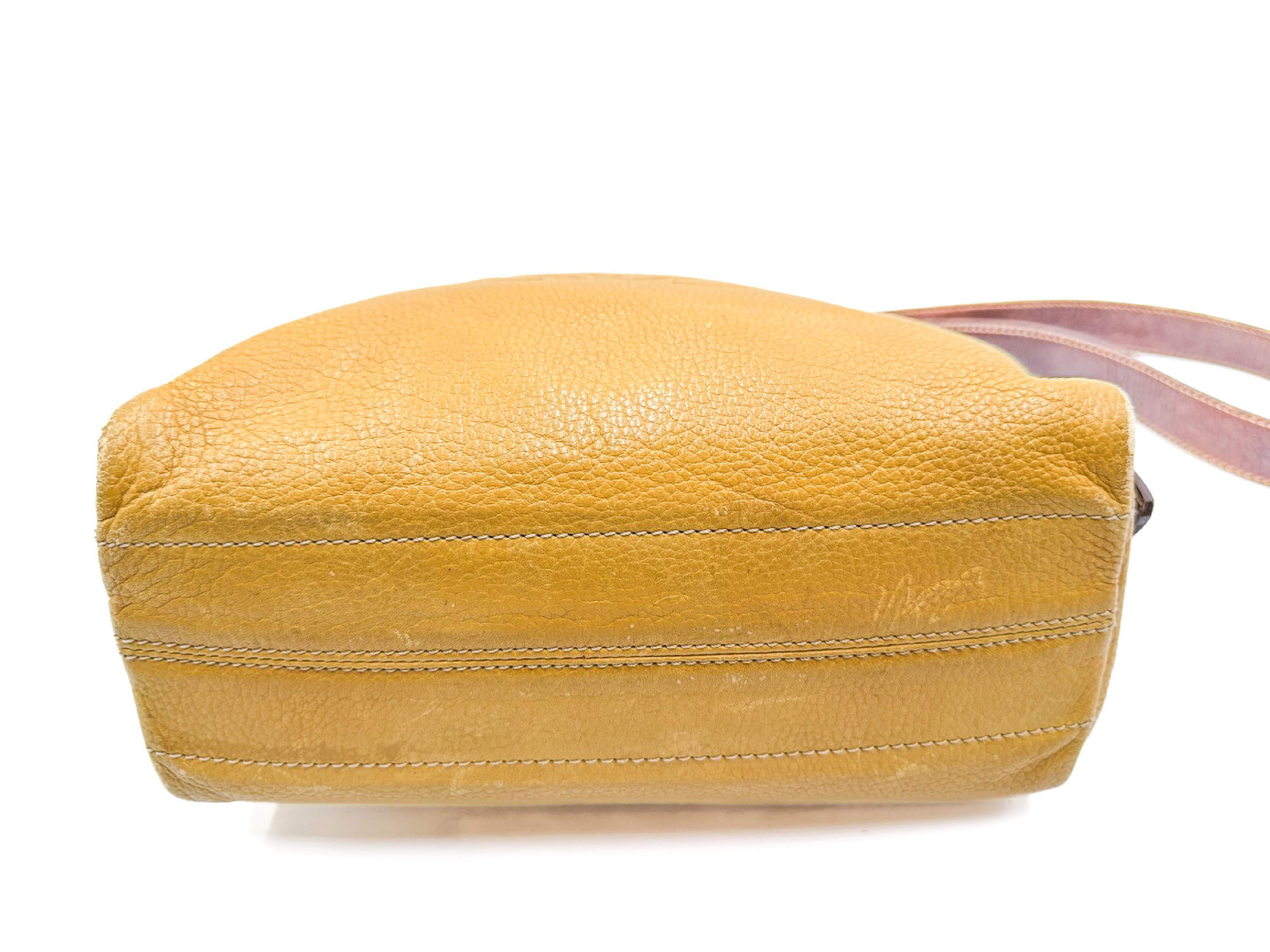 Anagram Gold Hardware Leather Shoulder Bag — view 4