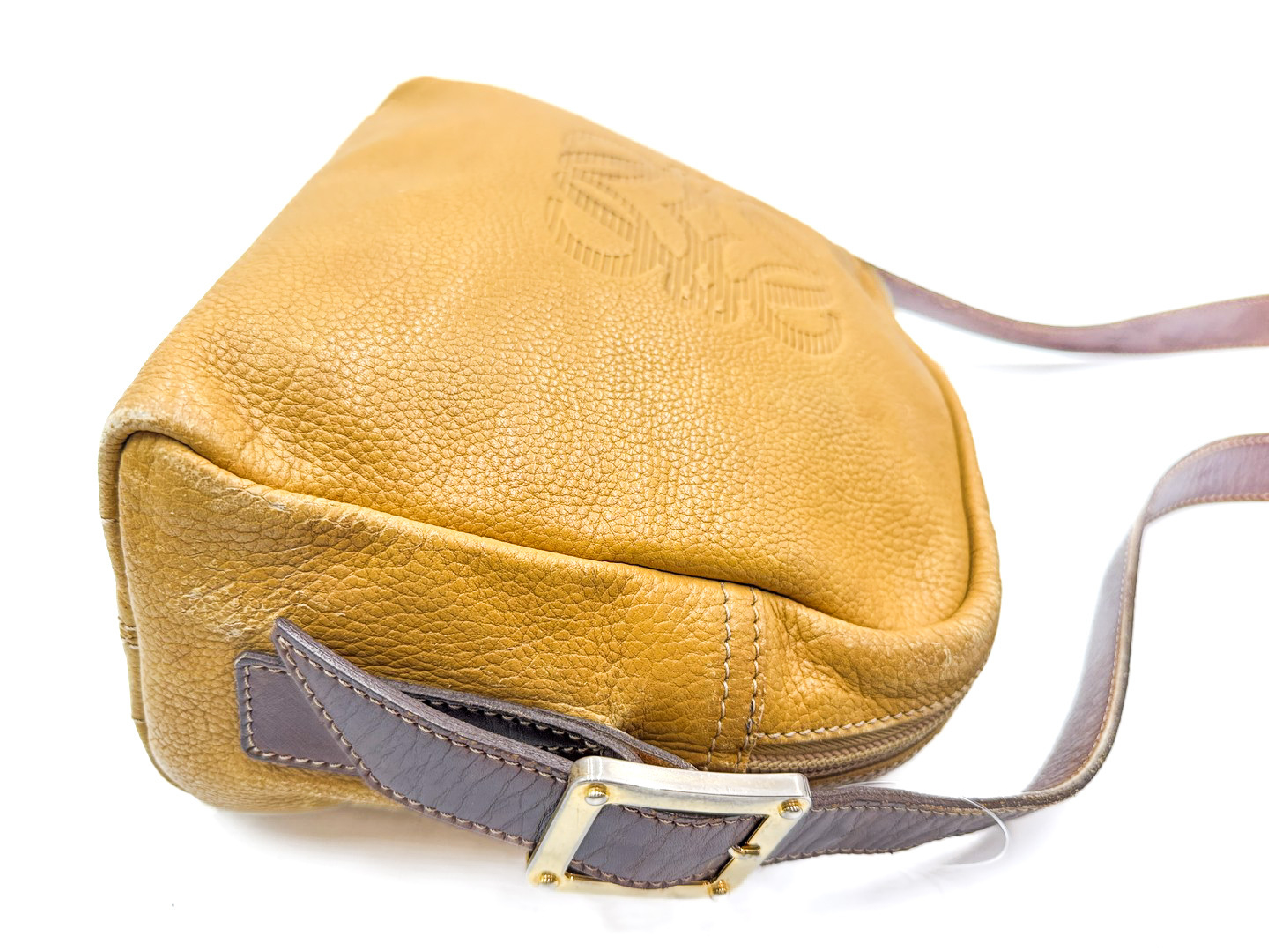 Anagram Gold Hardware Leather Shoulder Bag — view 6