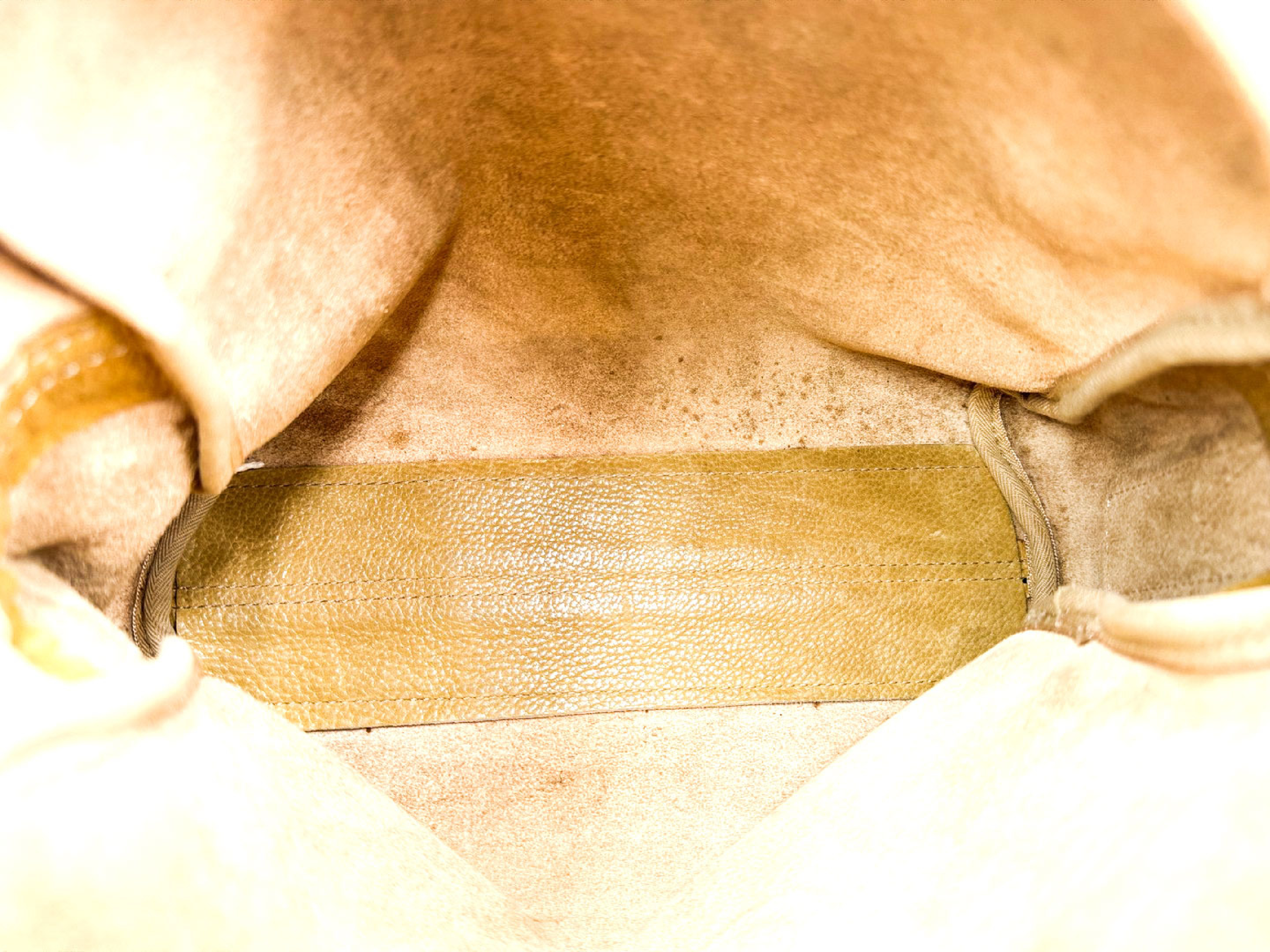 Anagram Gold Hardware Leather Shoulder Bag — view 9
