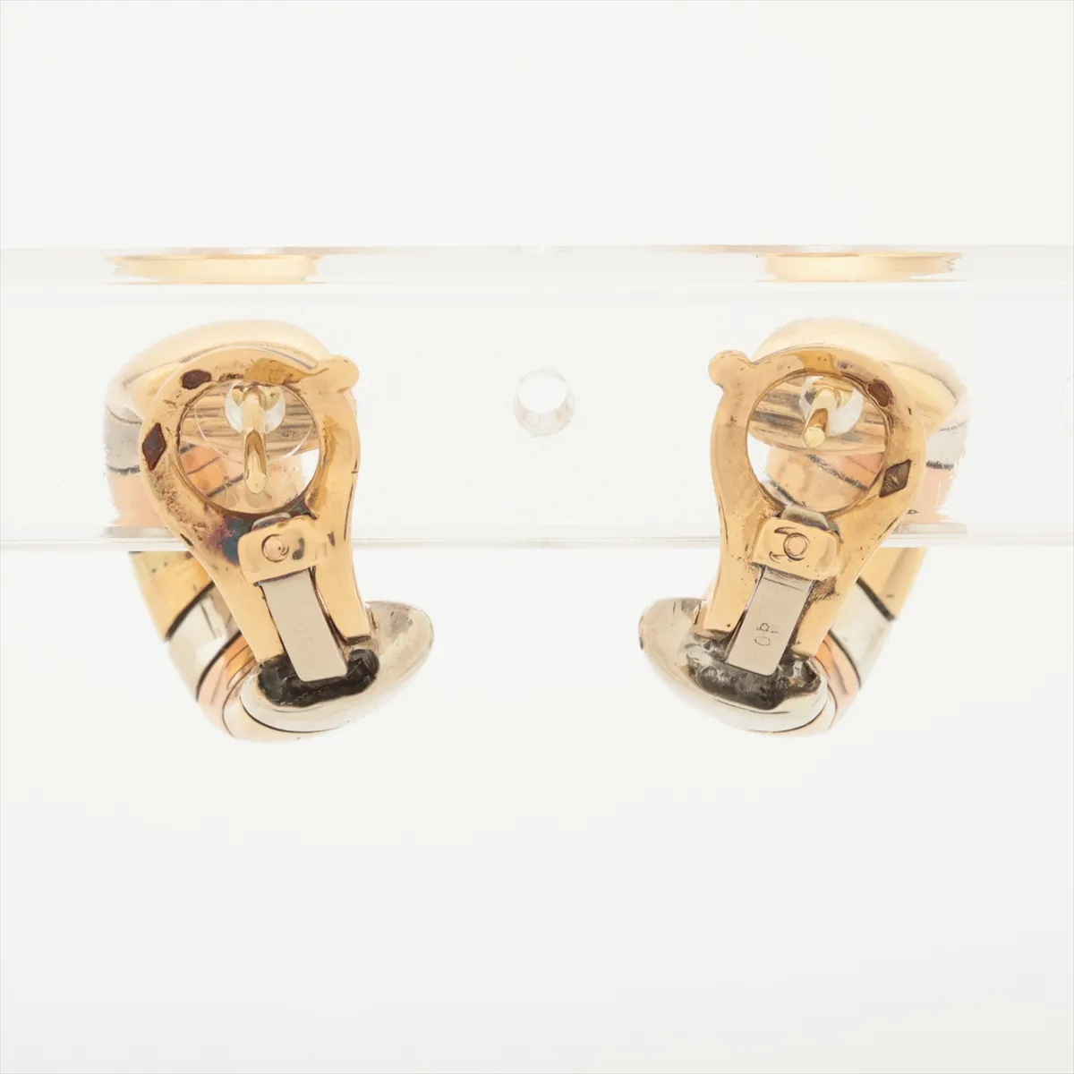 earrings 750 (YG x PG) x 925 22.1g B3114I40 Engraved almost — view 3