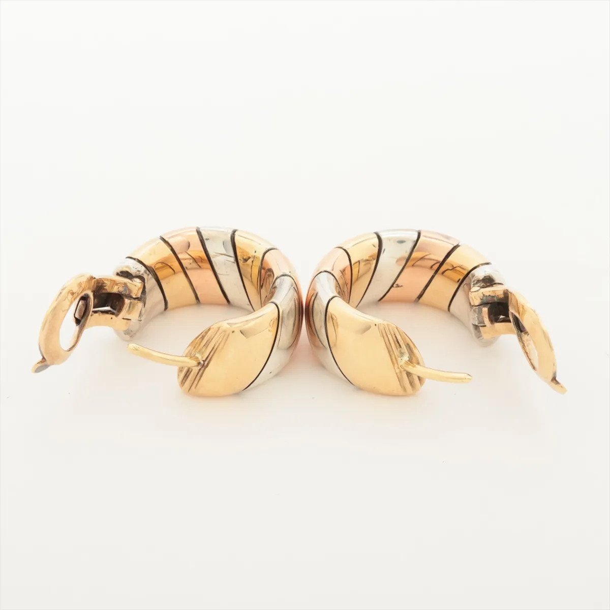 earrings 750 (YG x PG) x 925 22.1g B3114I40 Engraved almost — view 4