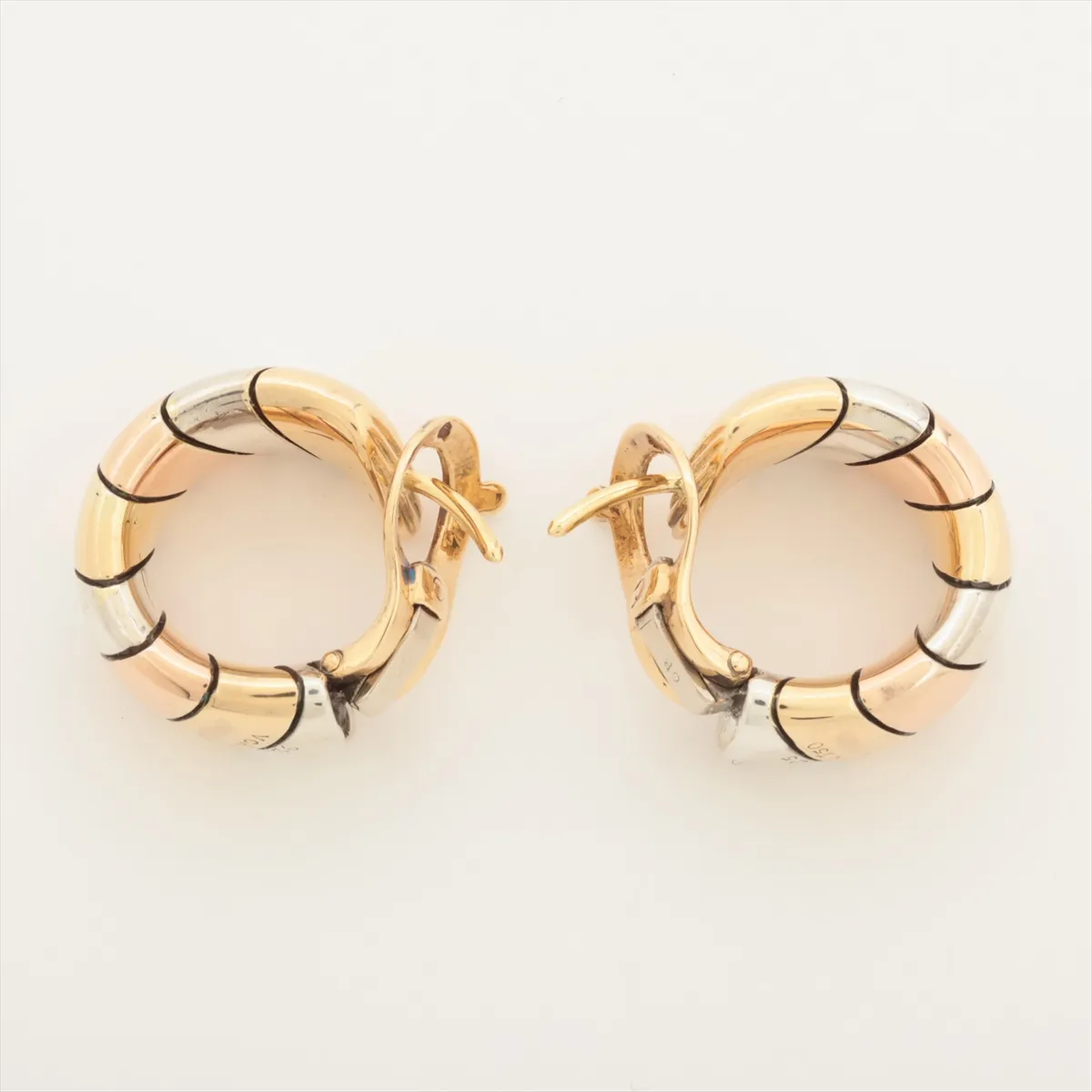 earrings 750 (YG x PG) x 925 22.1g B3114I40 Engraved almost — view 6