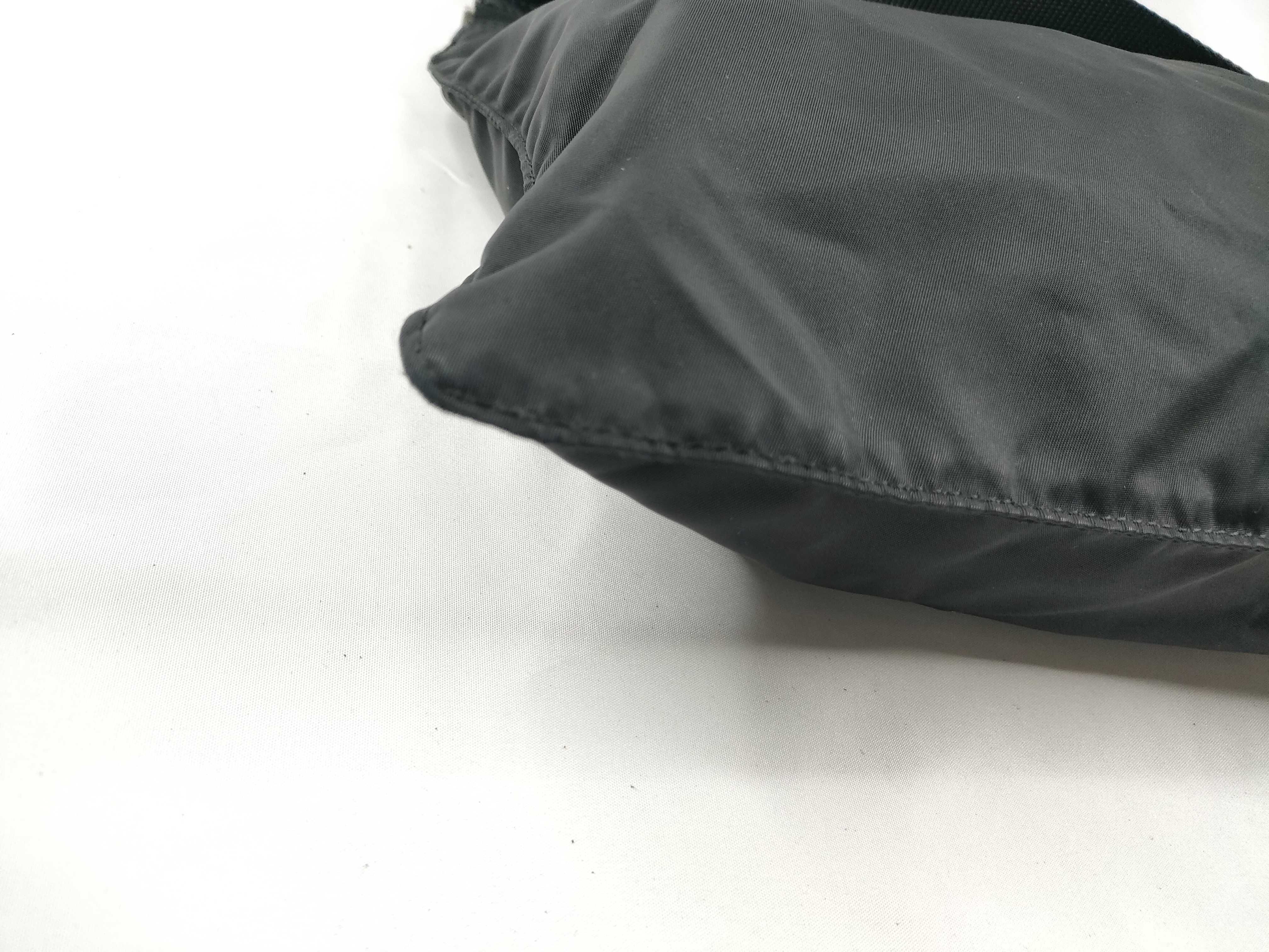 Nylon Shoulder Bag with Triangle Logo Hardware — view 3