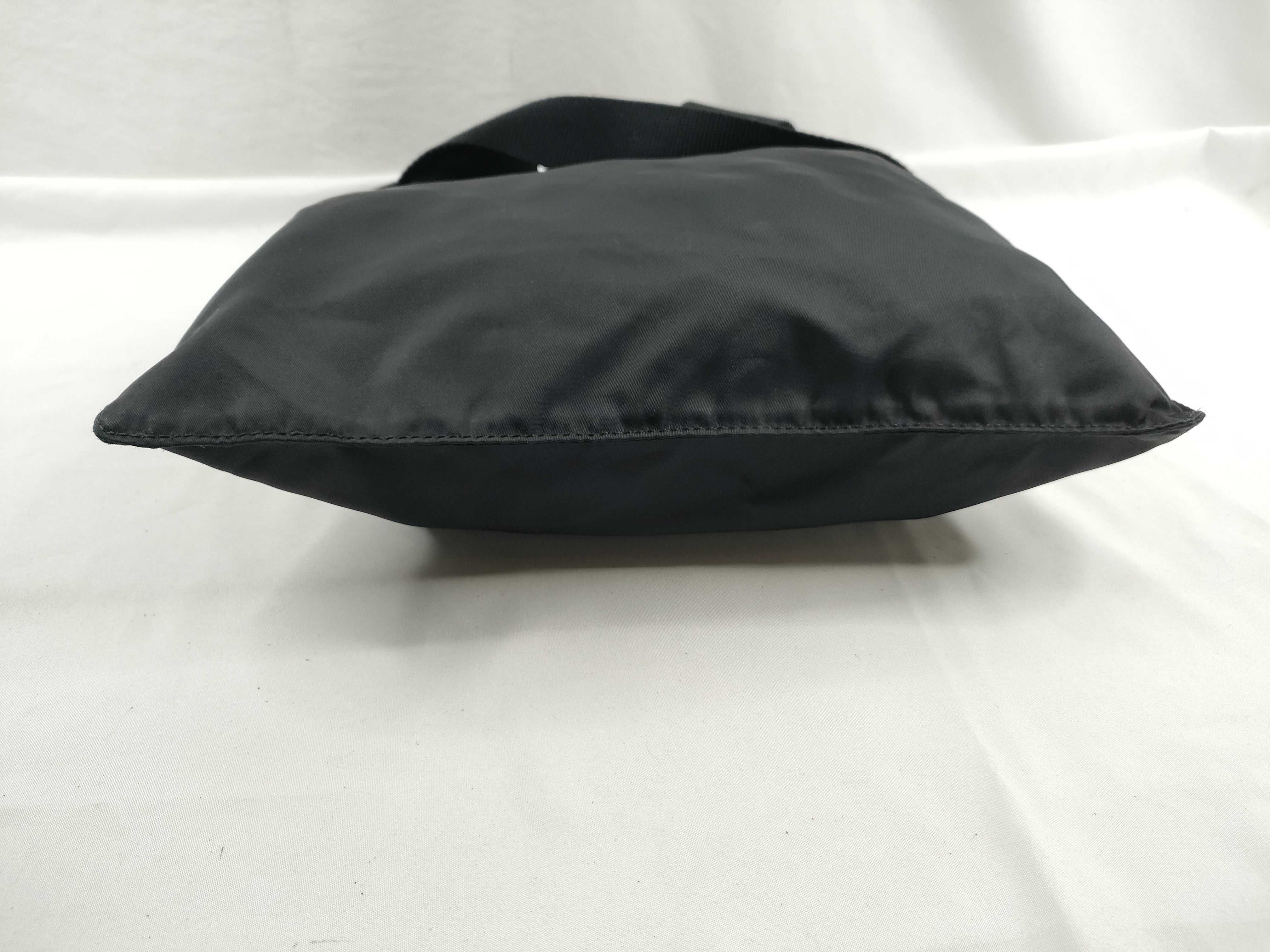 Nylon Shoulder Bag with Triangle Logo Hardware — view 4