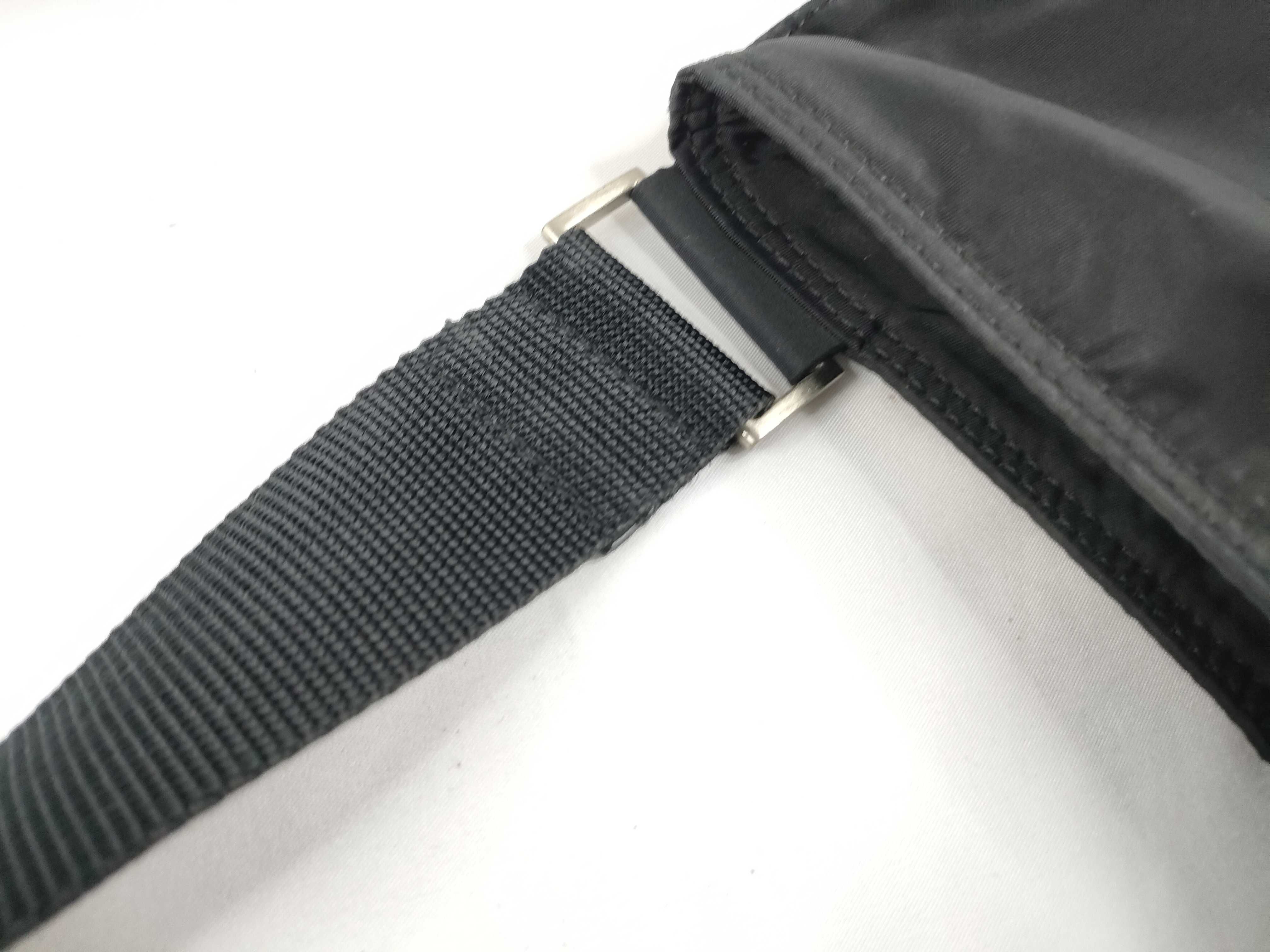 Nylon Shoulder Bag with Triangle Logo Hardware — view 8