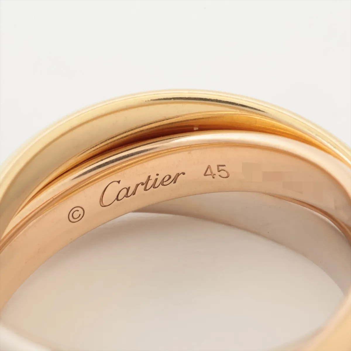 Trinity Ring 750 (Yellow Gold x Pink Gold x White Gold) 9.0g Size 45 114DAW — view 3