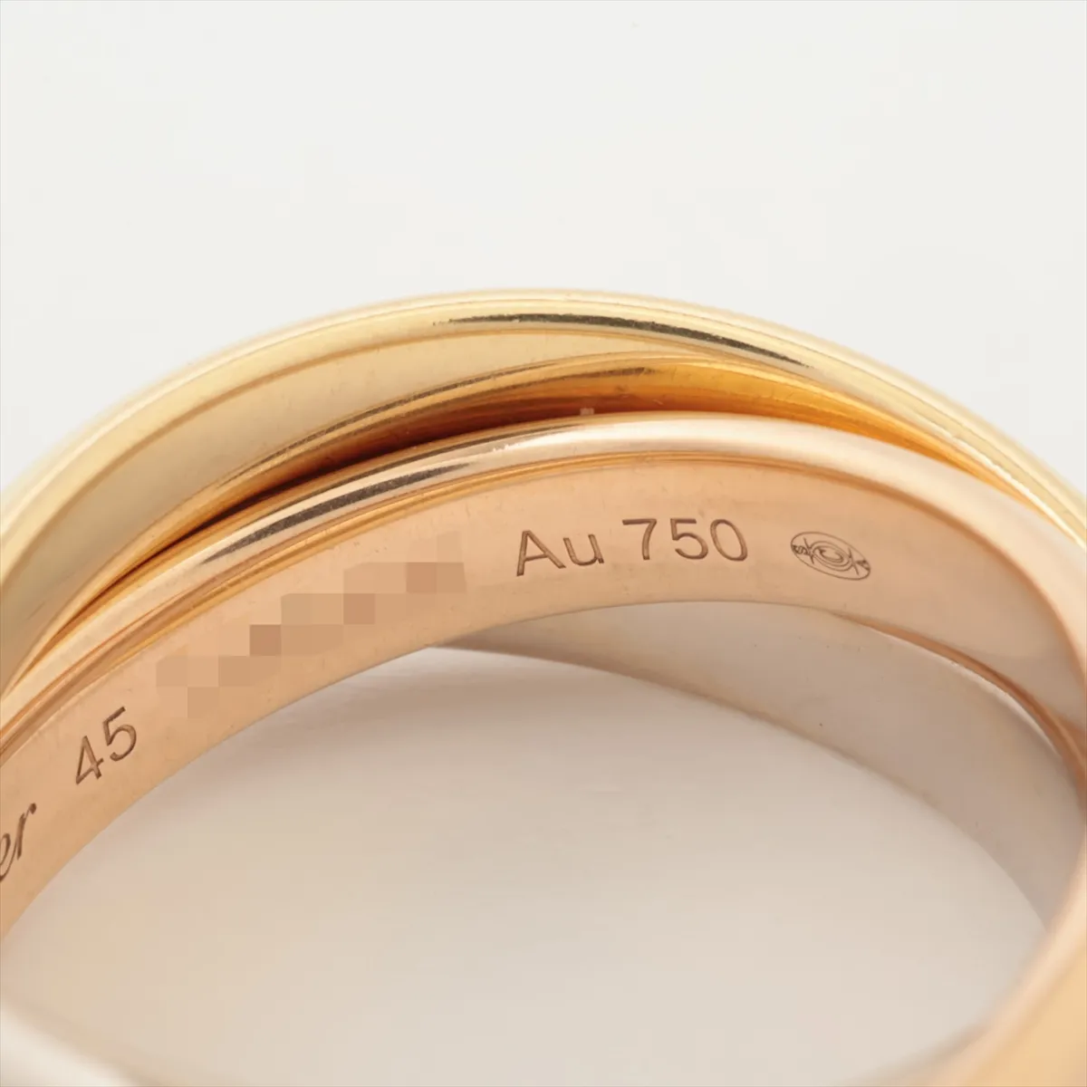 Trinity Ring 750 (Yellow Gold x Pink Gold x White Gold) 9.0g Size 45 114DAW — view 4