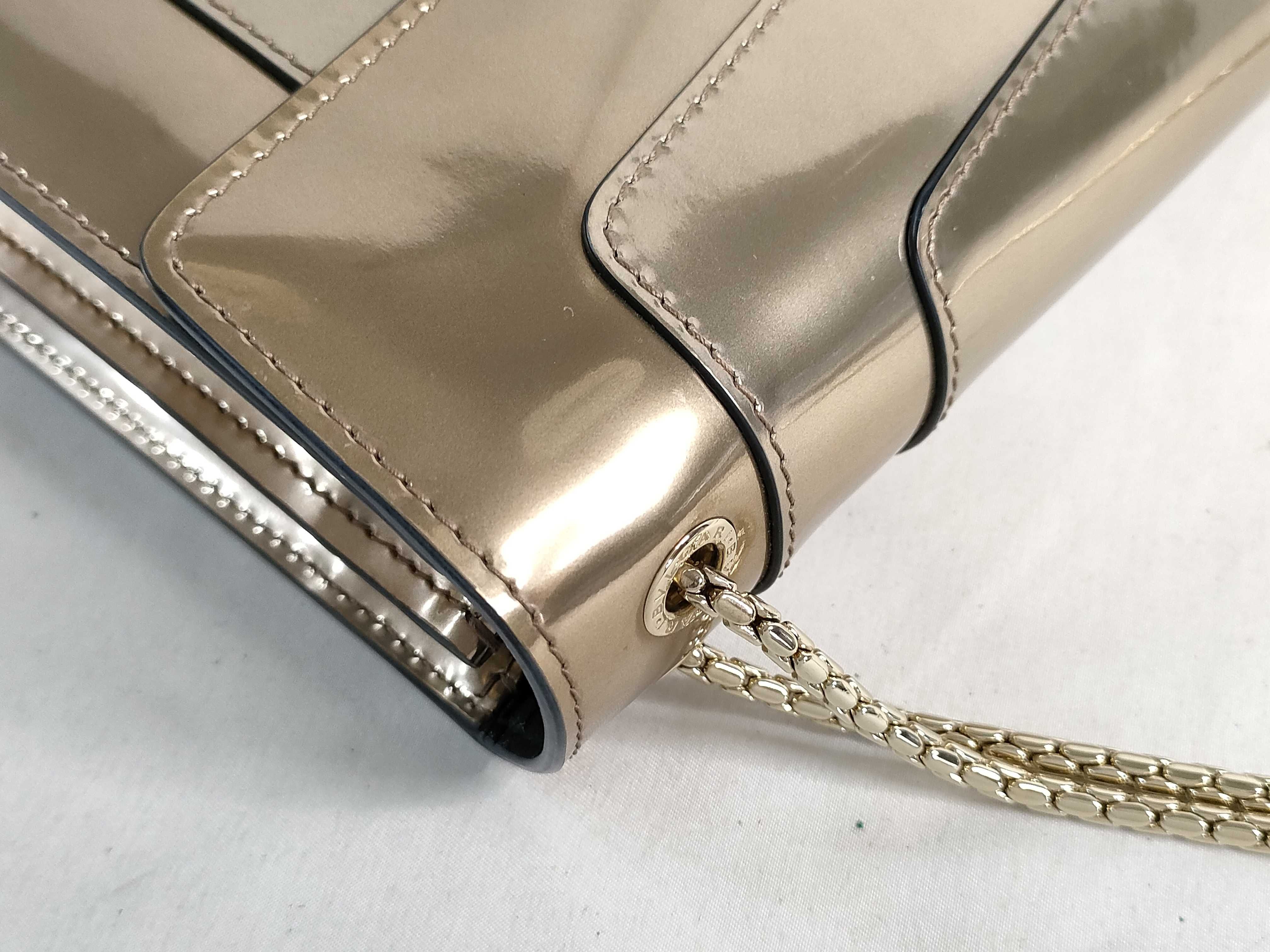 ID- Serpenti Forever Cowskin Chain Shoulder Bag with Mirror Included — view 5