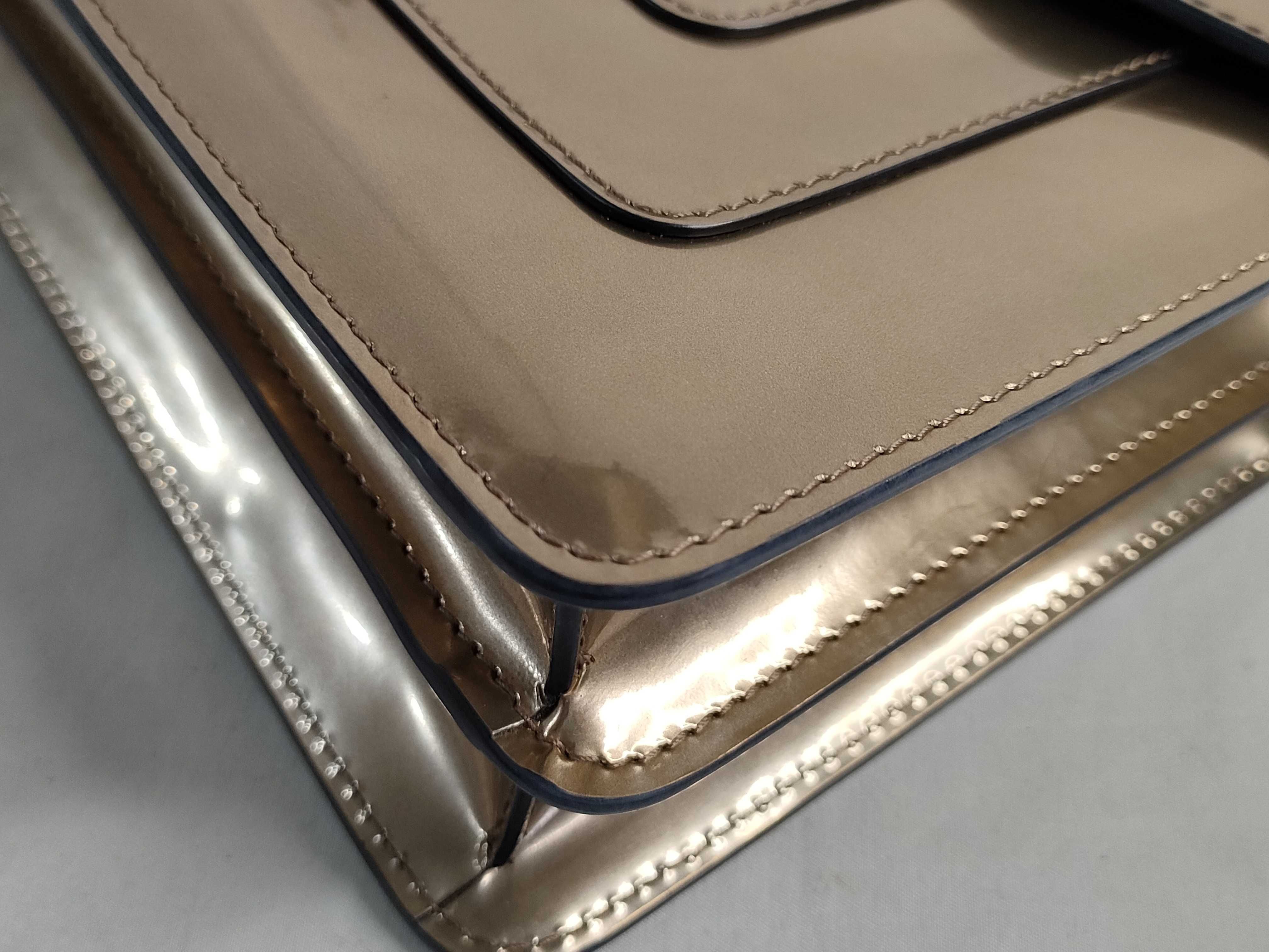 ID- Serpenti Forever Cowskin Chain Shoulder Bag with Mirror Included — view 6