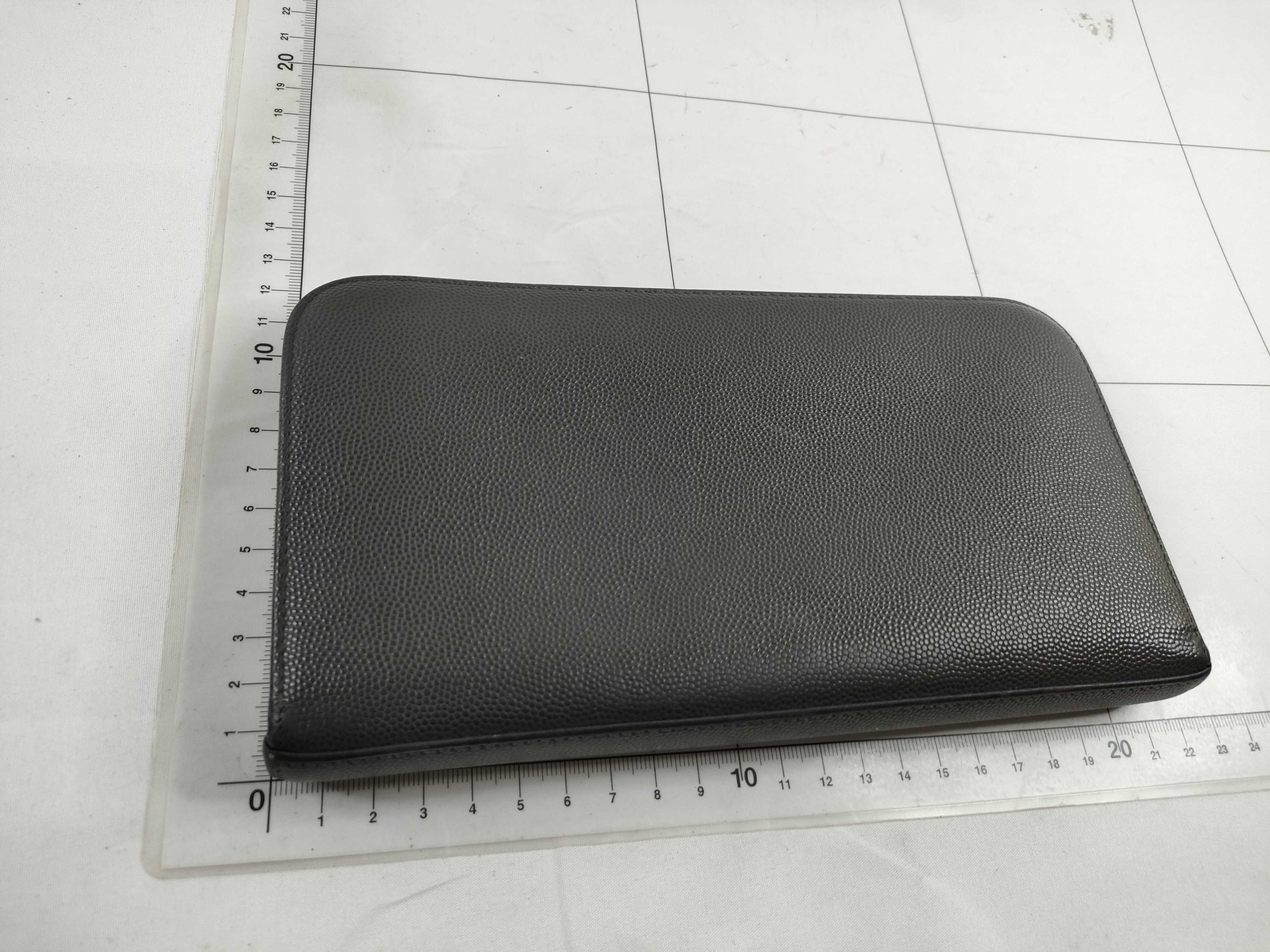Round Zip Long Wallet Dark Gray Wallet — view 2