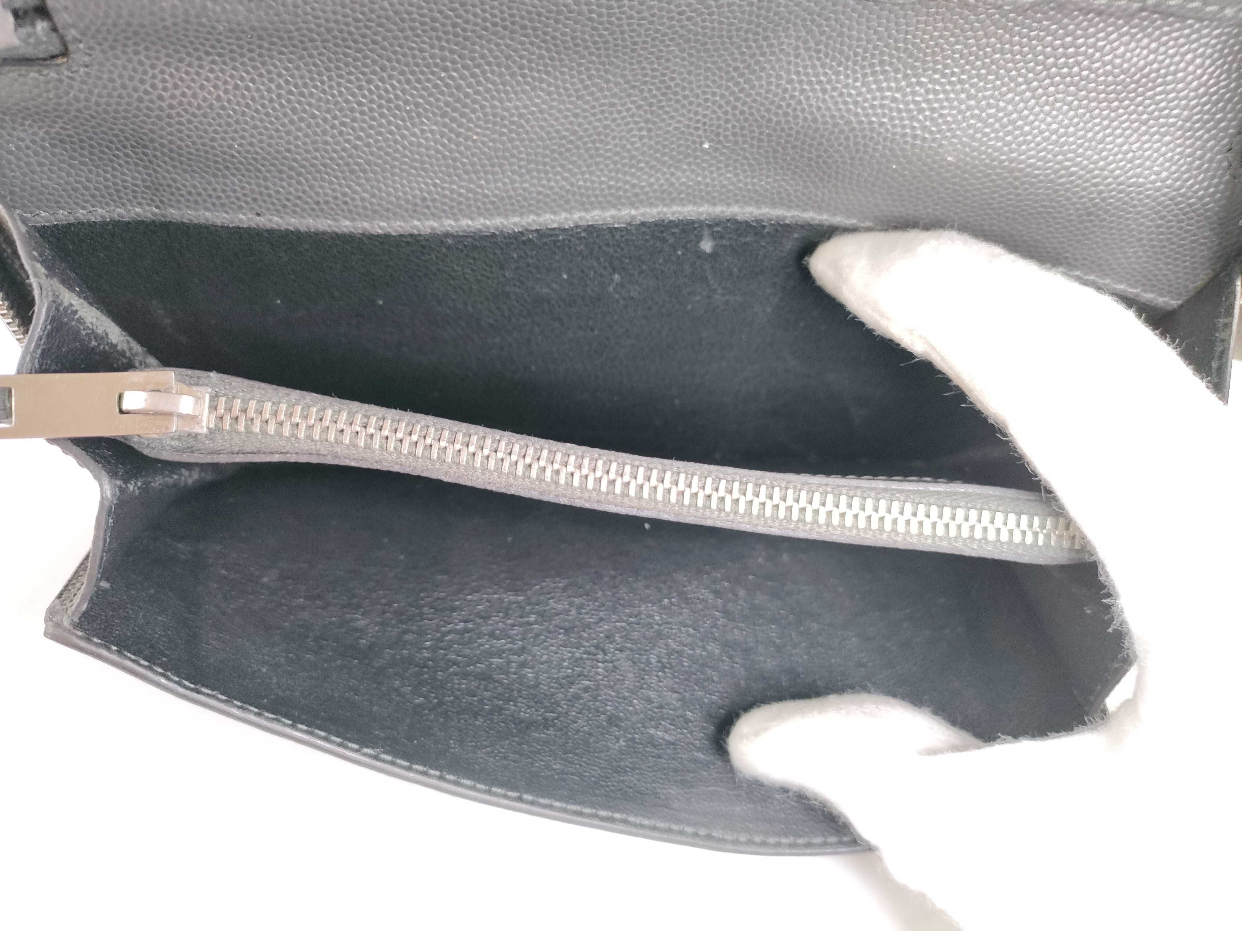 Round Zip Long Wallet Dark Gray Wallet — view 11