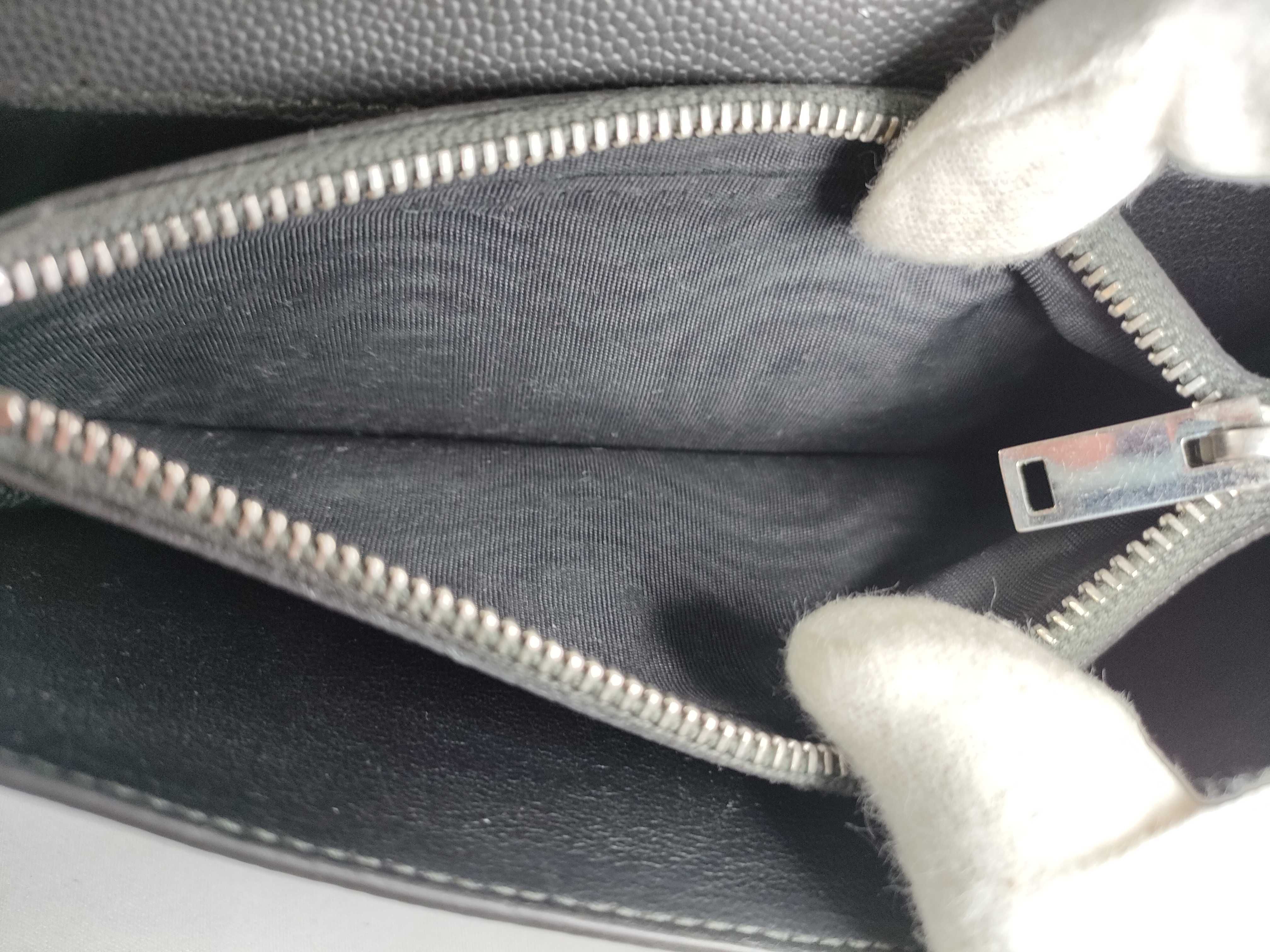 Round Zip Long Wallet Dark Gray Wallet — view 13