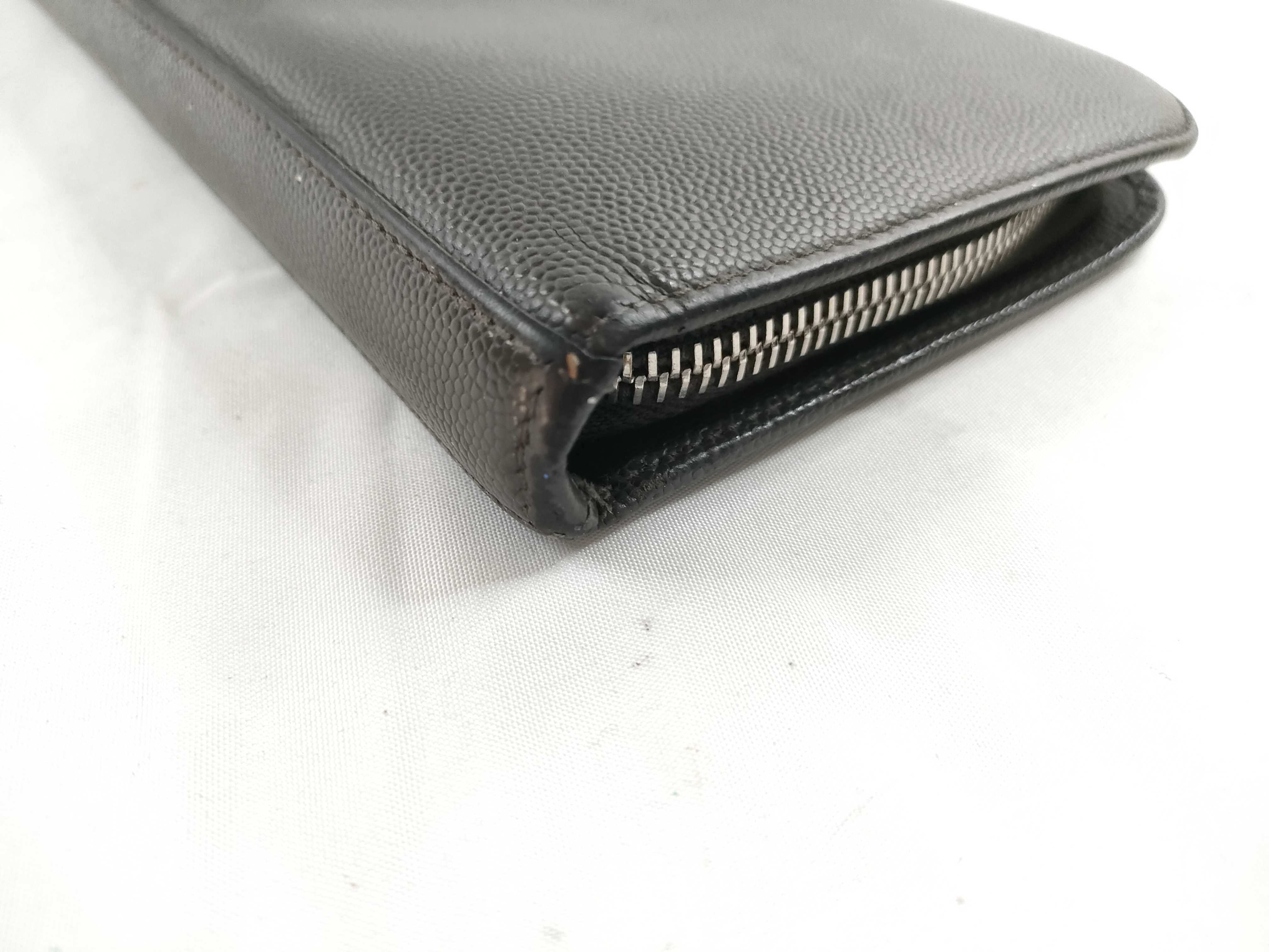 Round Zip Long Wallet Dark Gray Wallet — view 3