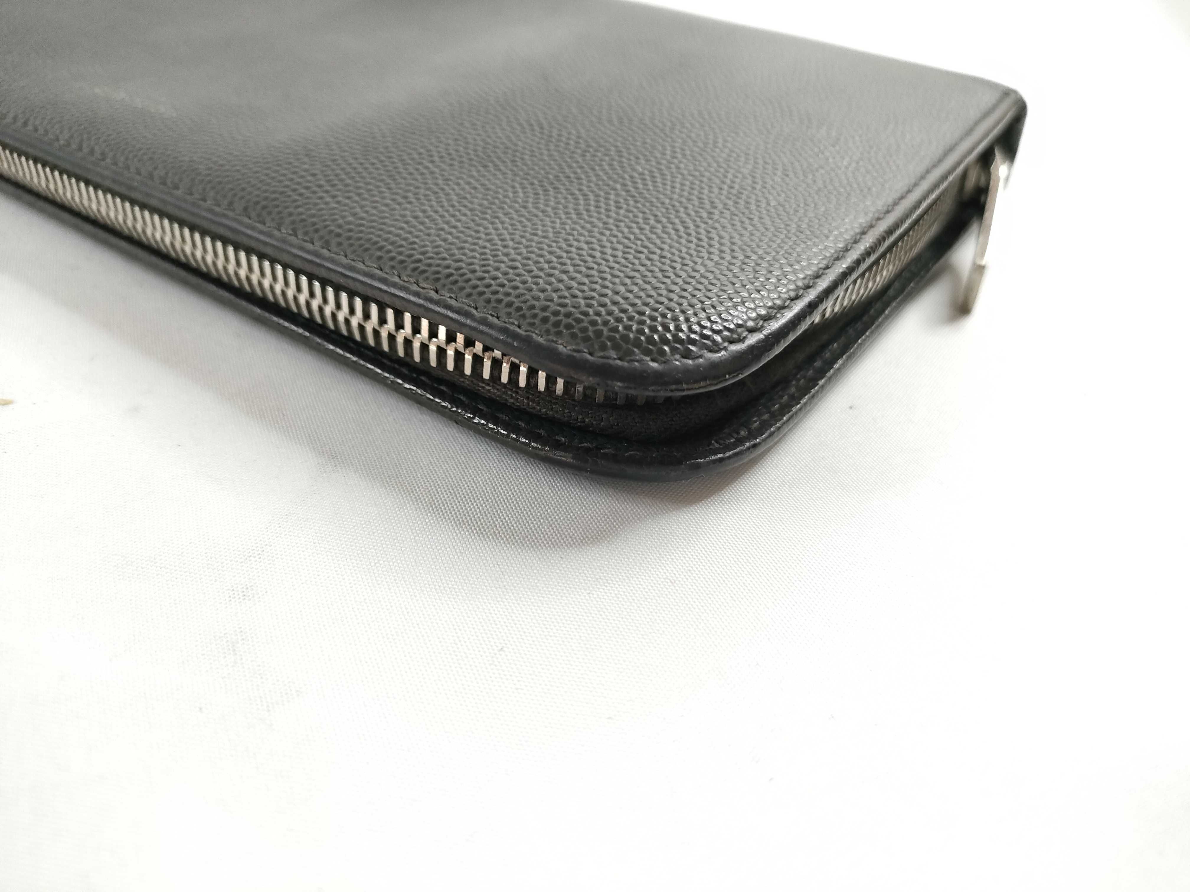 Round Zip Long Wallet Dark Gray Wallet — view 4