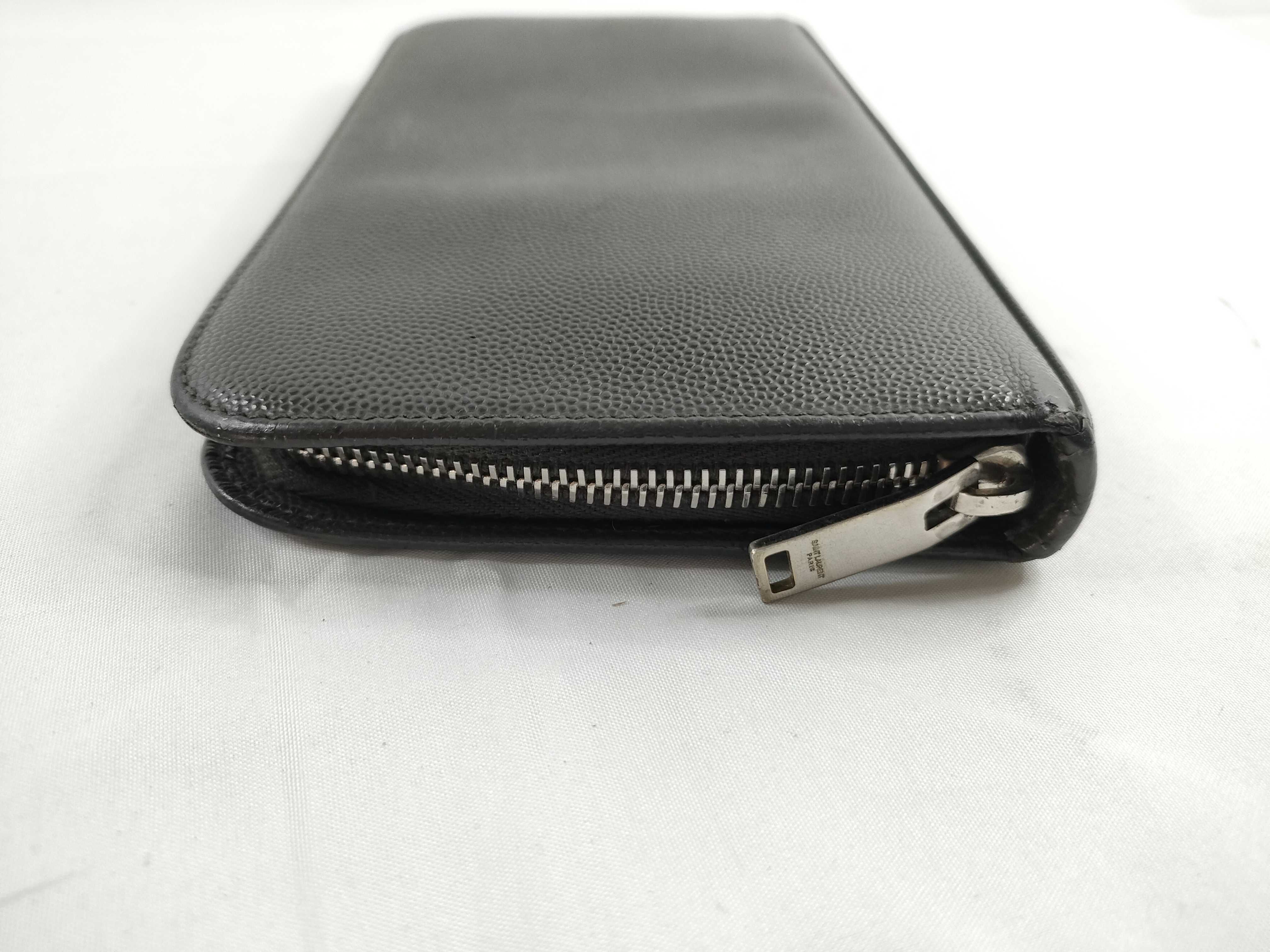 Round Zip Long Wallet Dark Gray Wallet — view 5