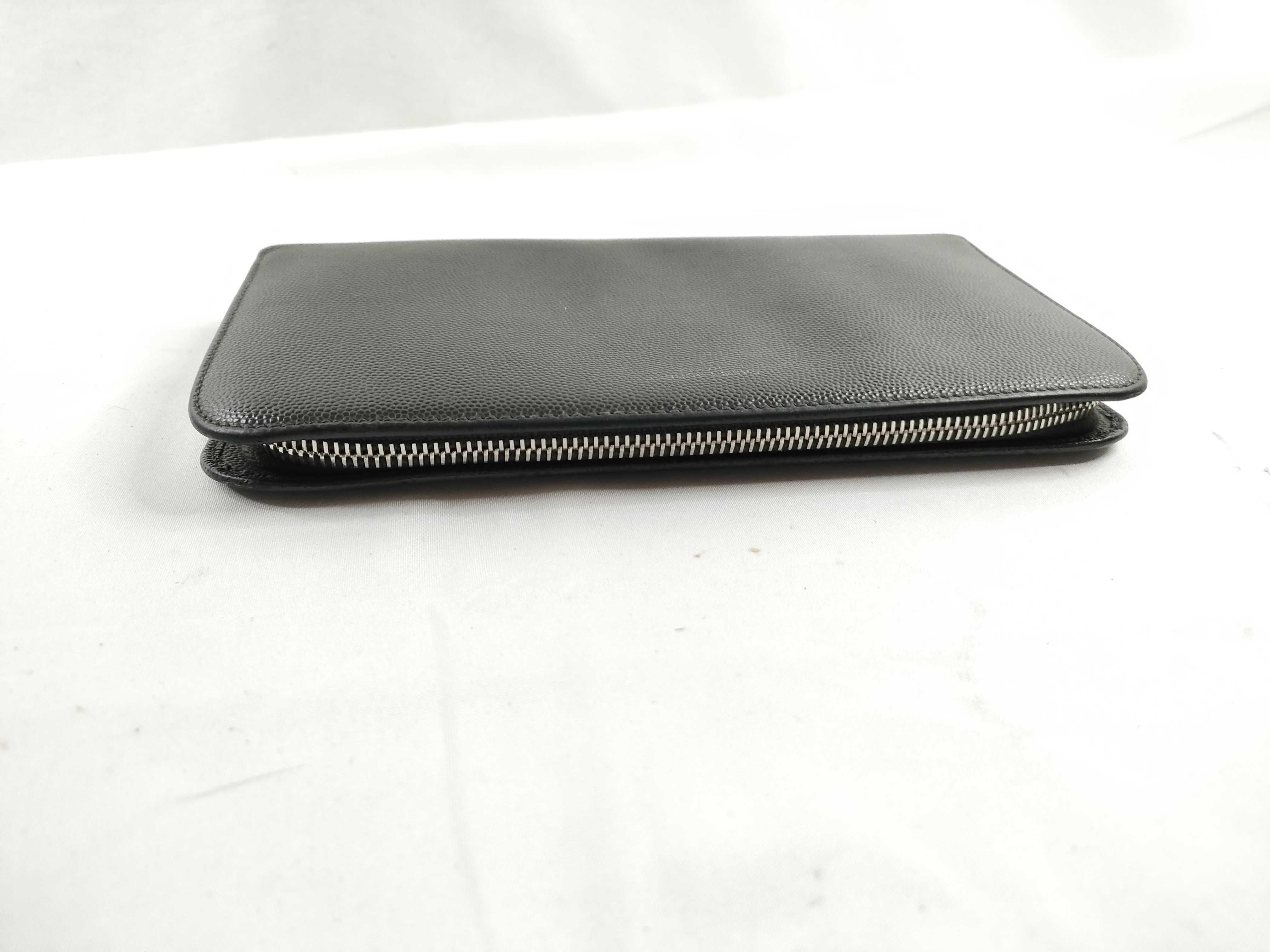 Round Zip Long Wallet Dark Gray Wallet — view 6