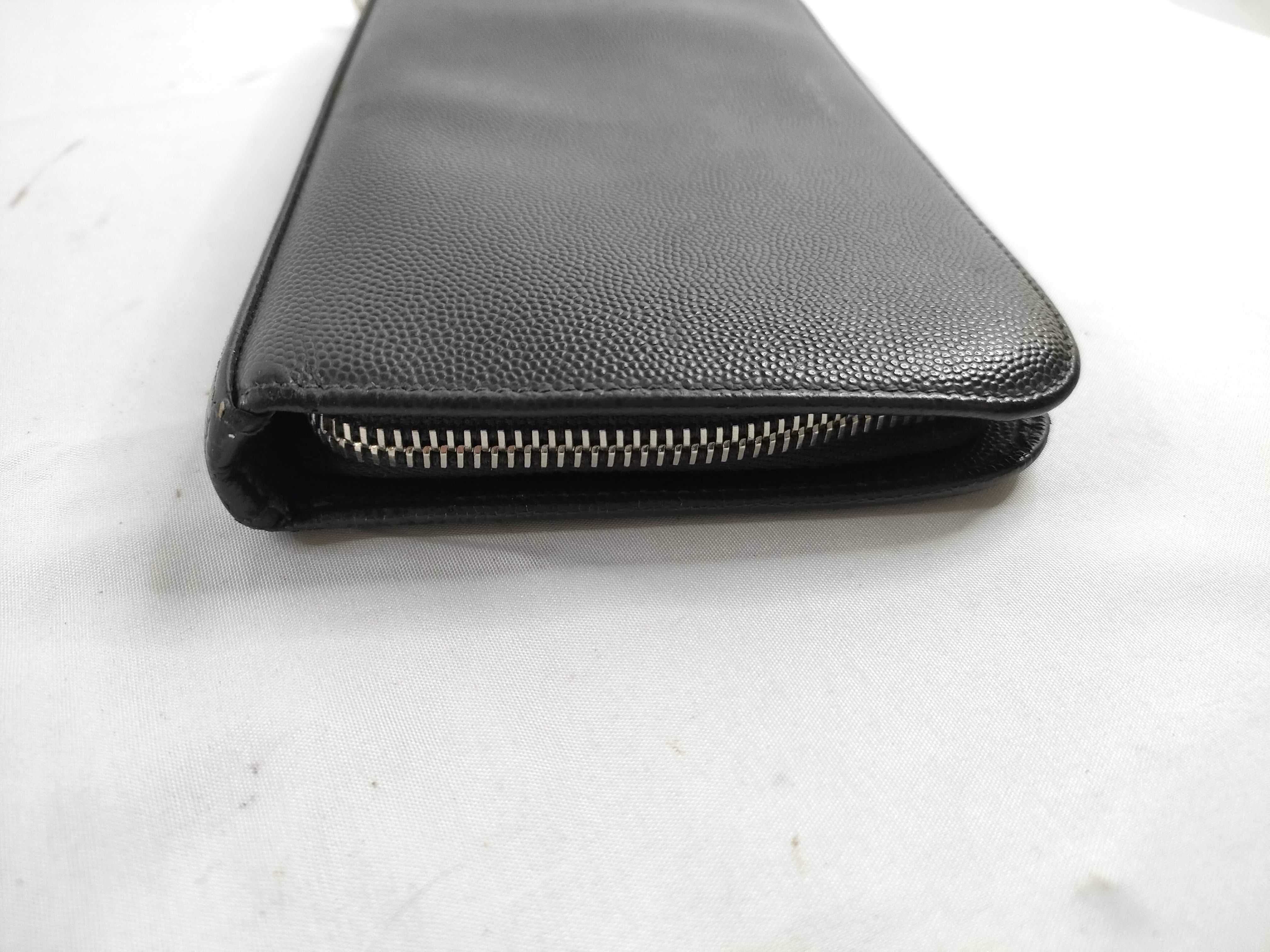 Round Zip Long Wallet Dark Gray Wallet — view 7