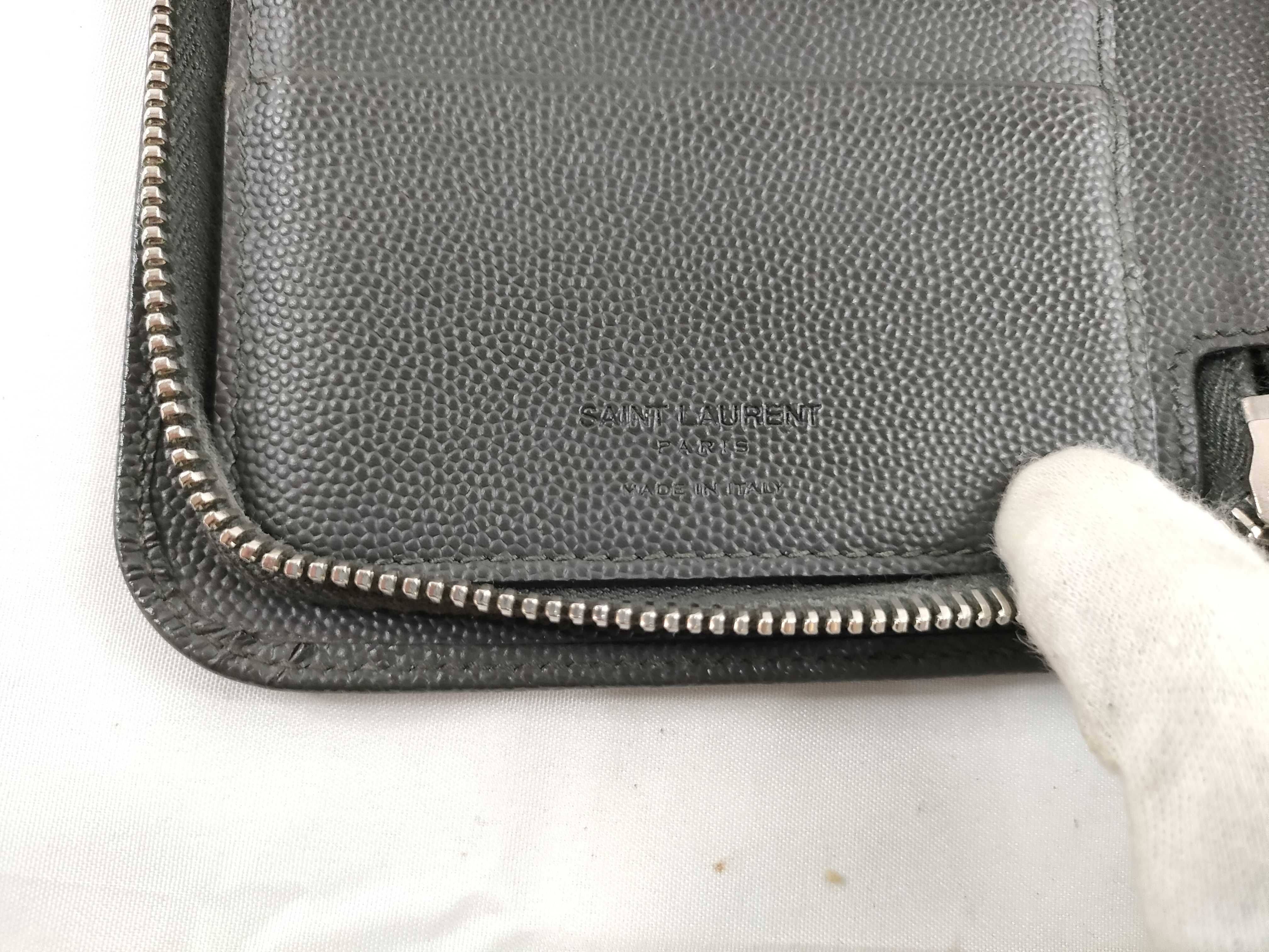 Round Zip Long Wallet Dark Gray Wallet — view 9