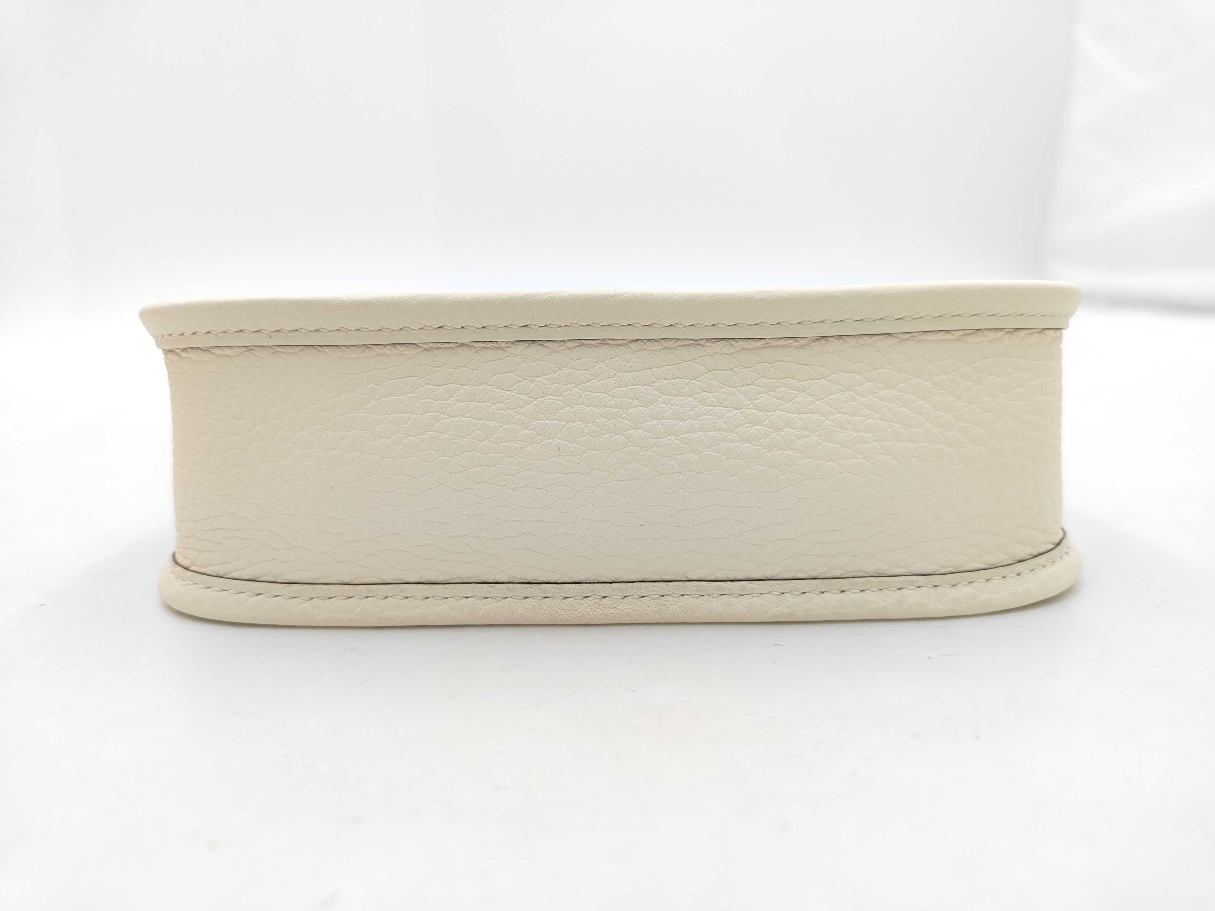 Mini Evelyne TPM 16 Taurillon Clemence Shoulder Bag, Nata, K Stamp — view 4