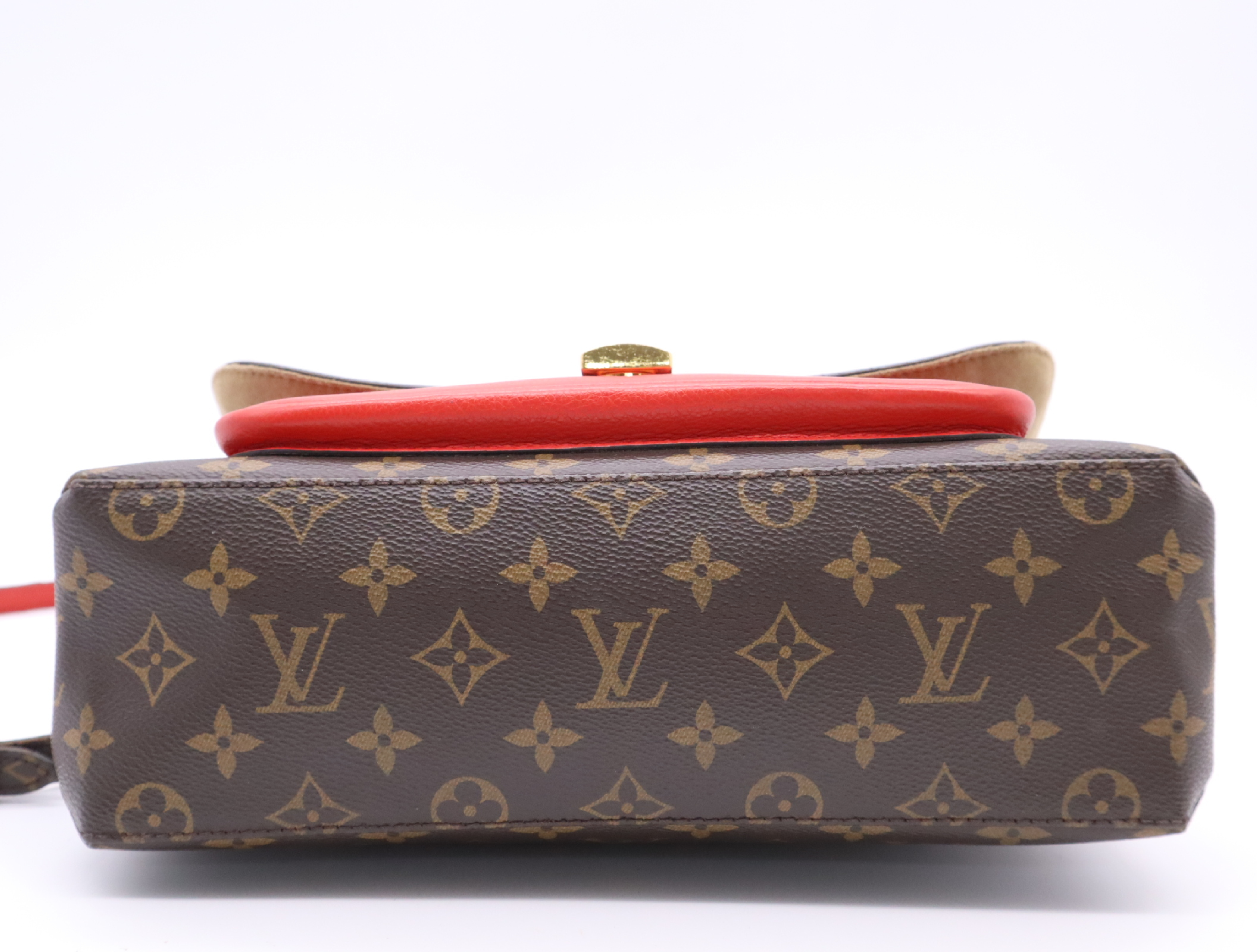 M44286 Monogram Marignan Coquelicot Handbag with Shoulder Strap — view 4