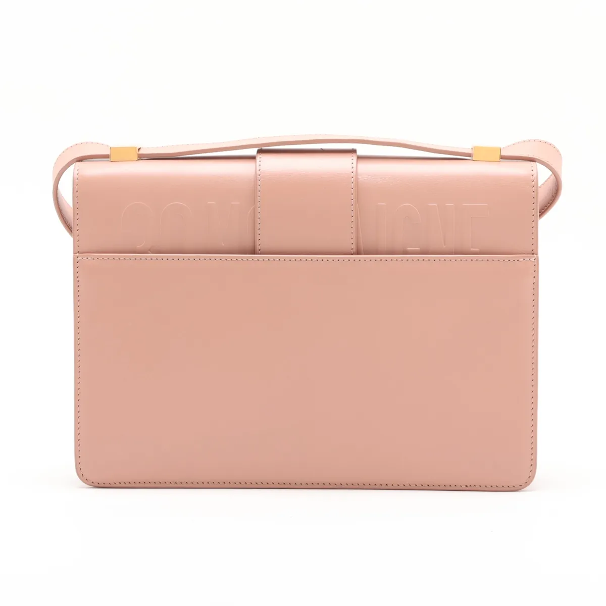 30 Montaigne Leather Shoulder Bag, Pink — view 2