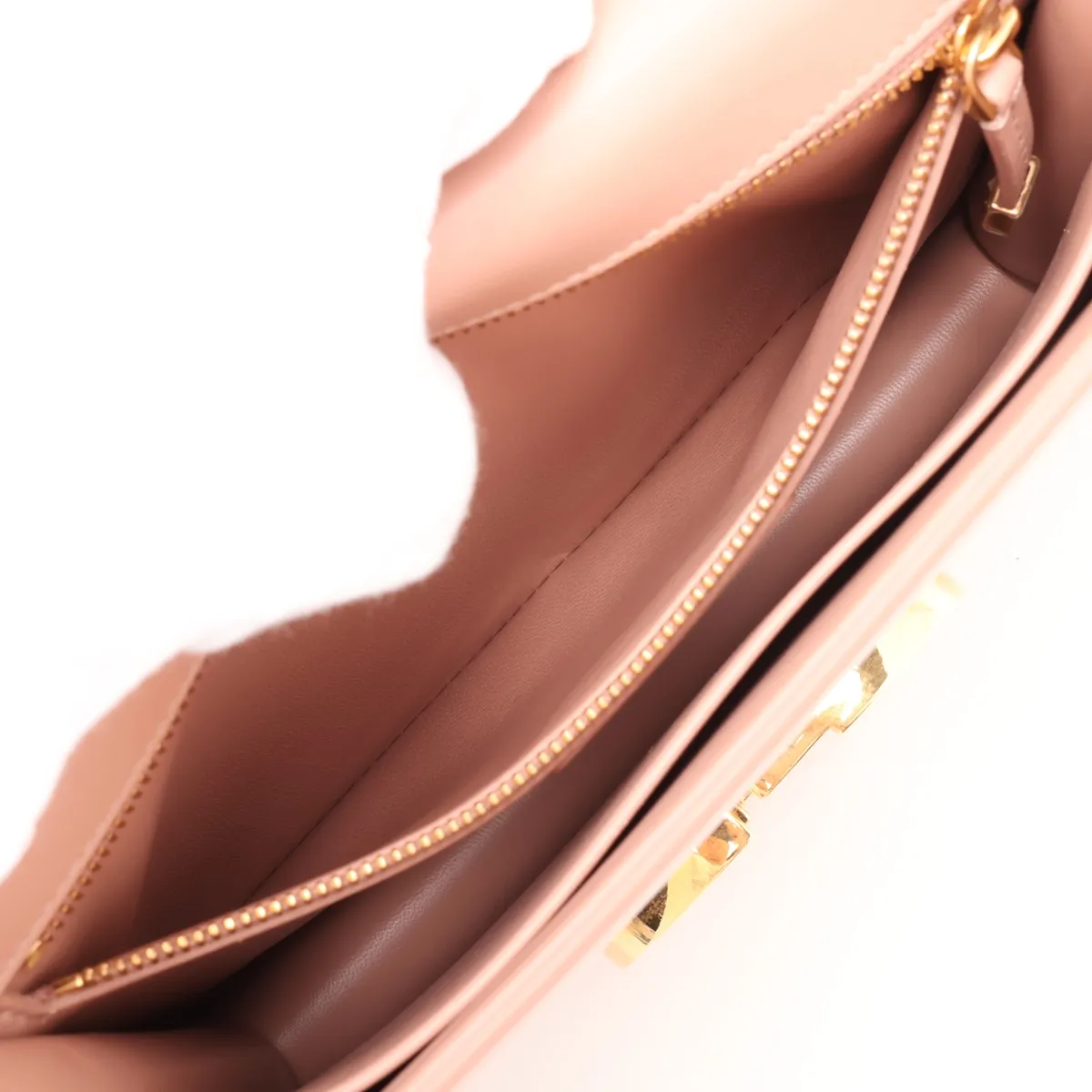 30 Montaigne Leather Shoulder Bag, Pink — view 7