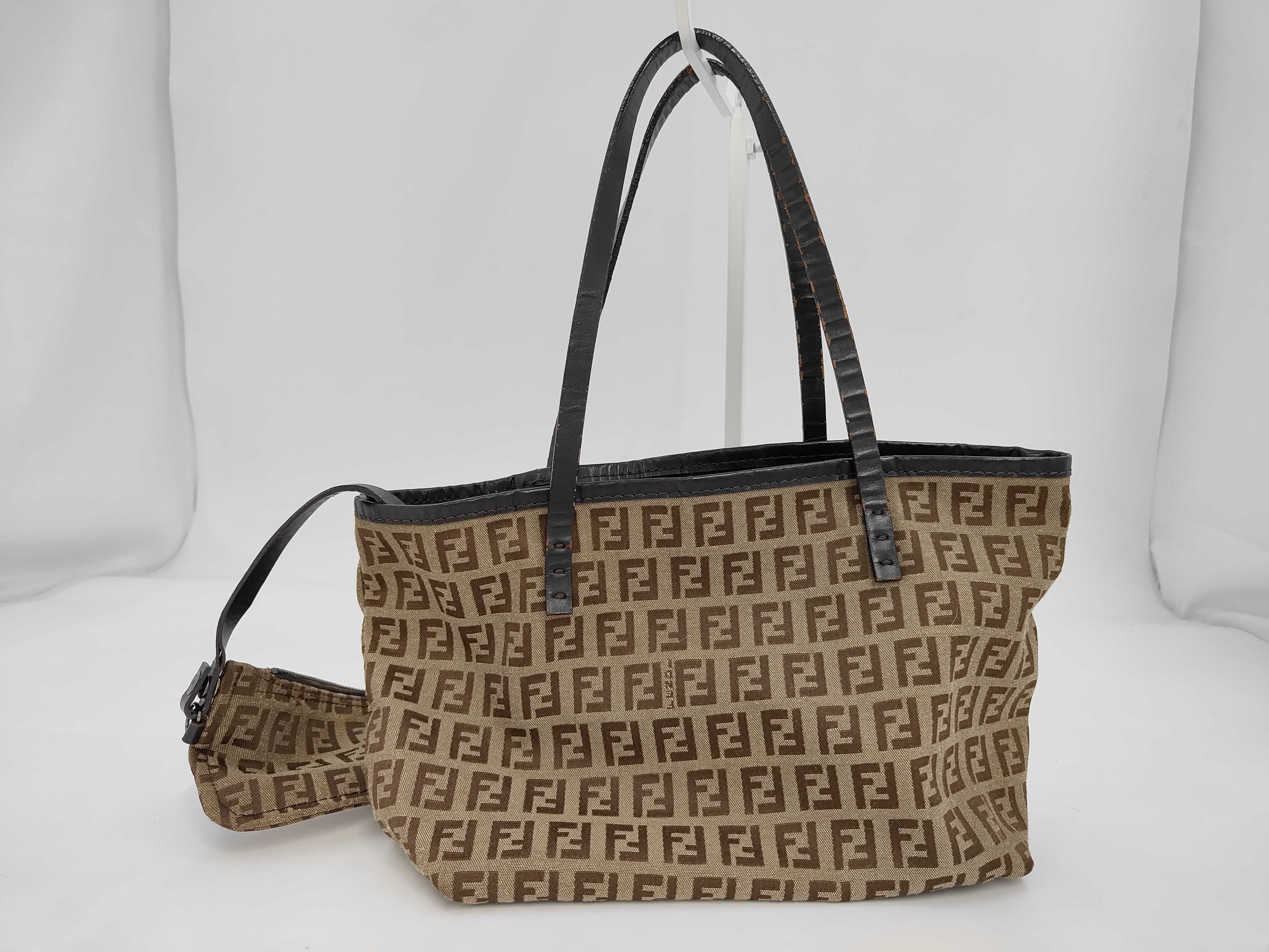 Zucca pattern logo handbag tote bag
