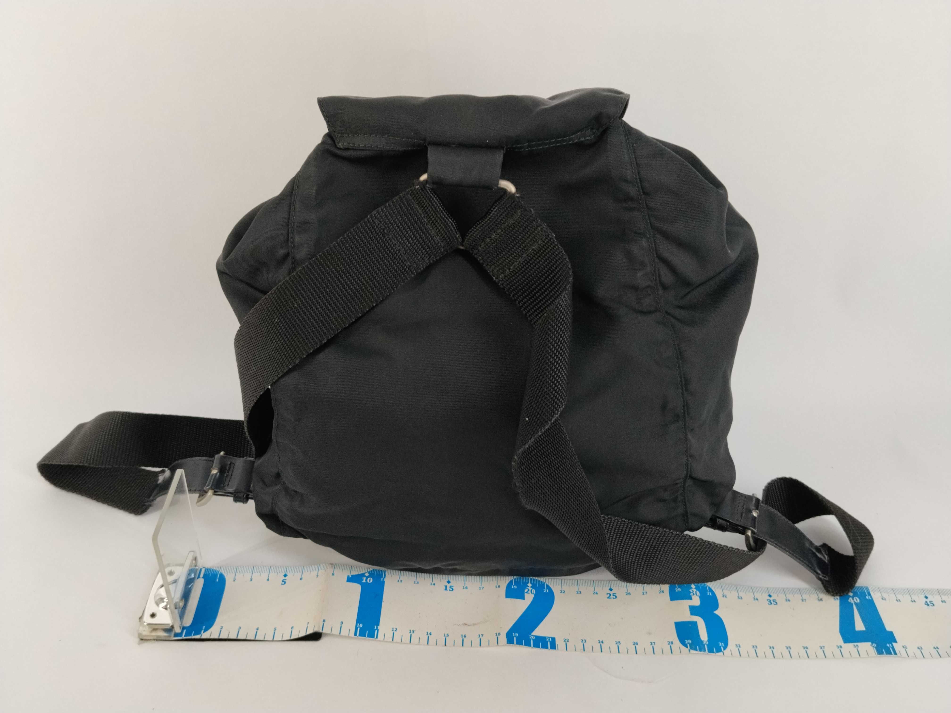 nylon backpack, black nylon backpack. — view 2
