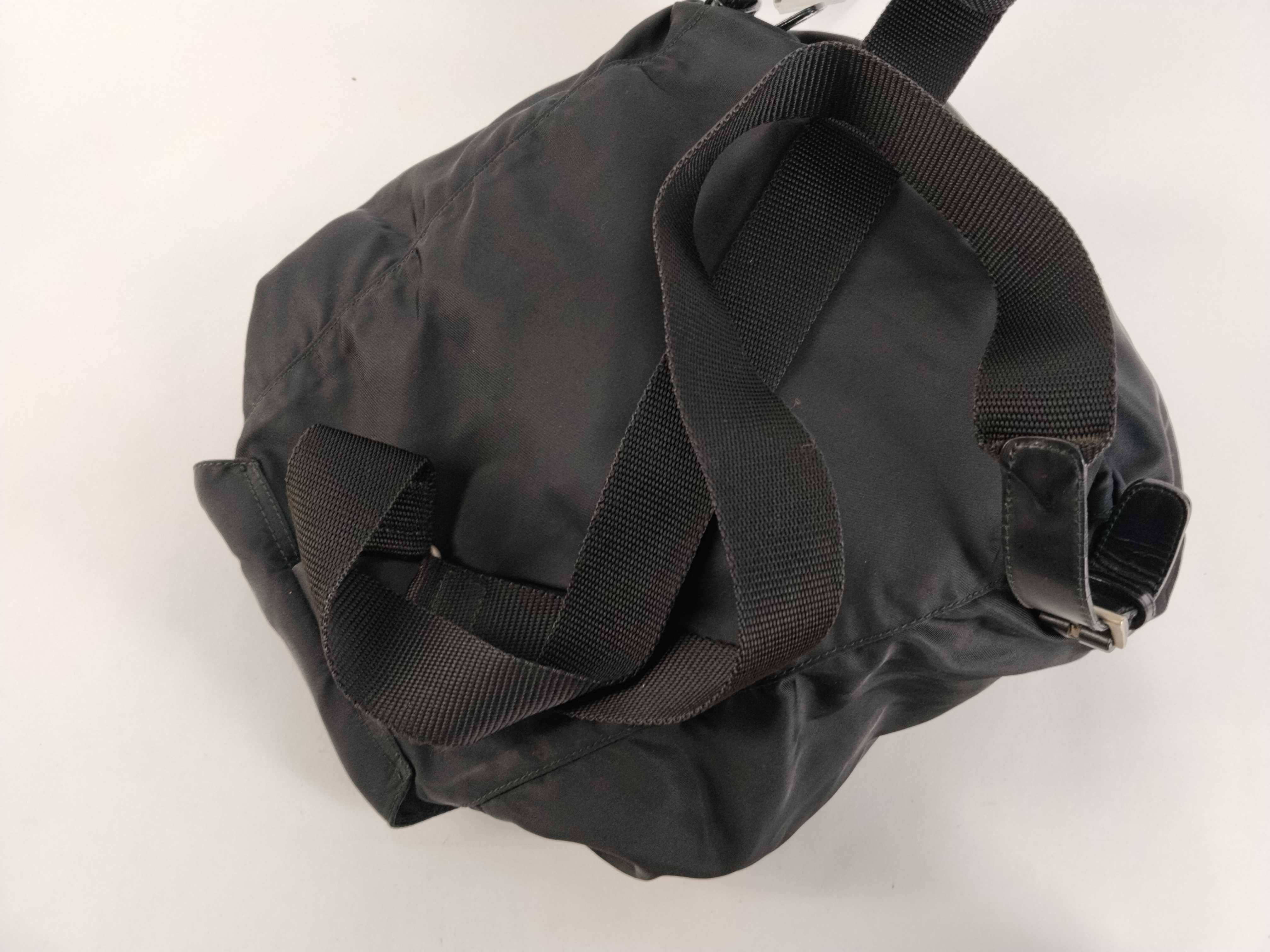 nylon backpack, black nylon backpack. — view 3