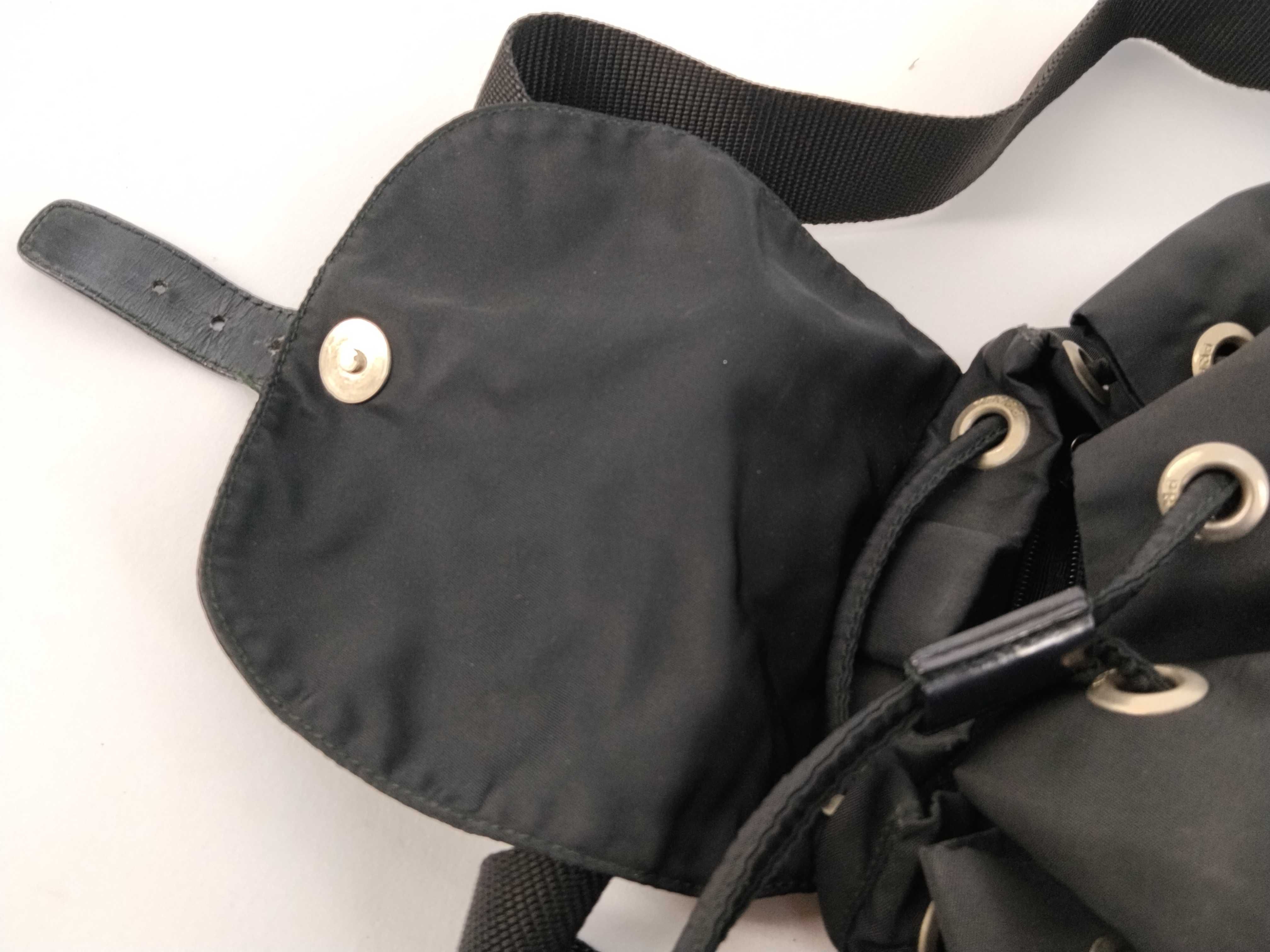 nylon backpack, black nylon backpack. — view 10