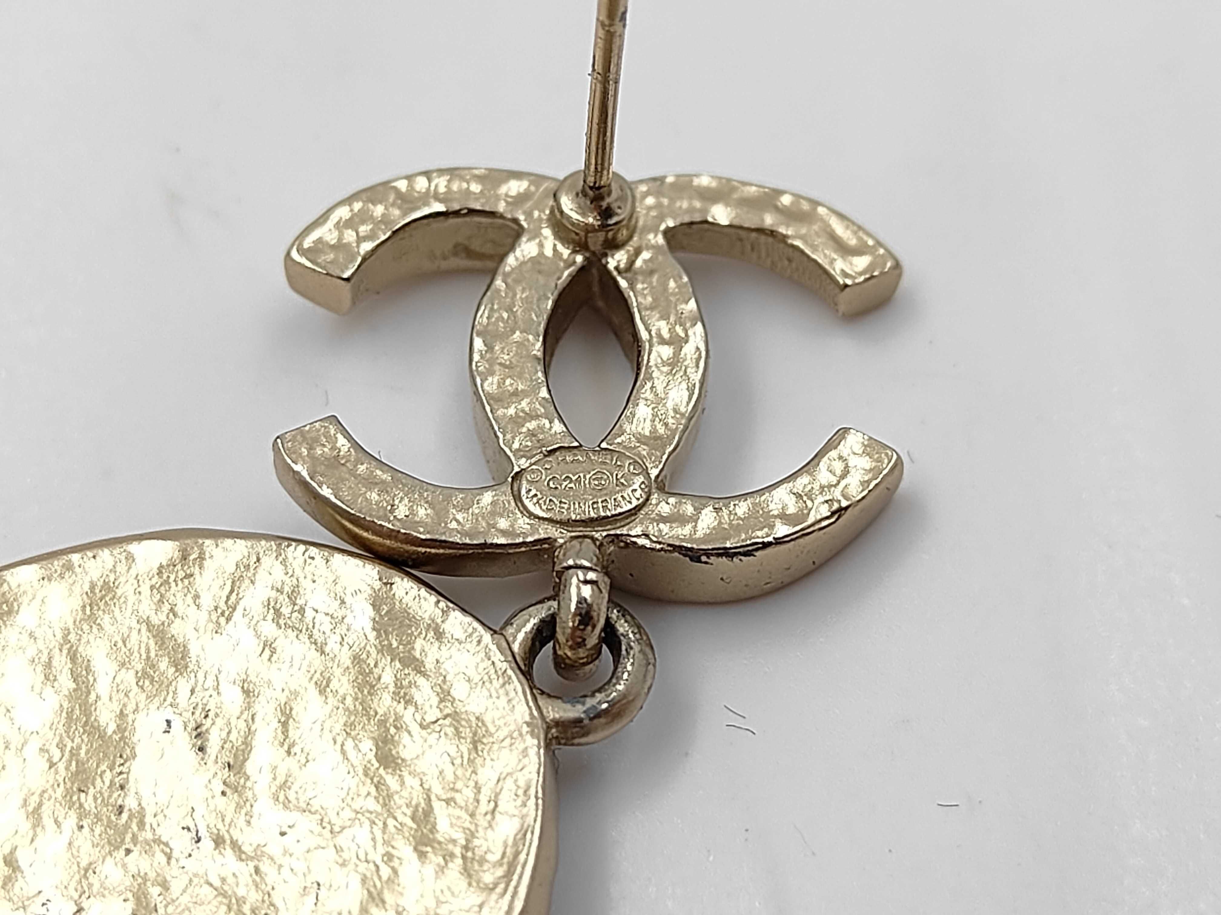 Coco Mark Metal Strass Earrings AB6669 21K — view 5