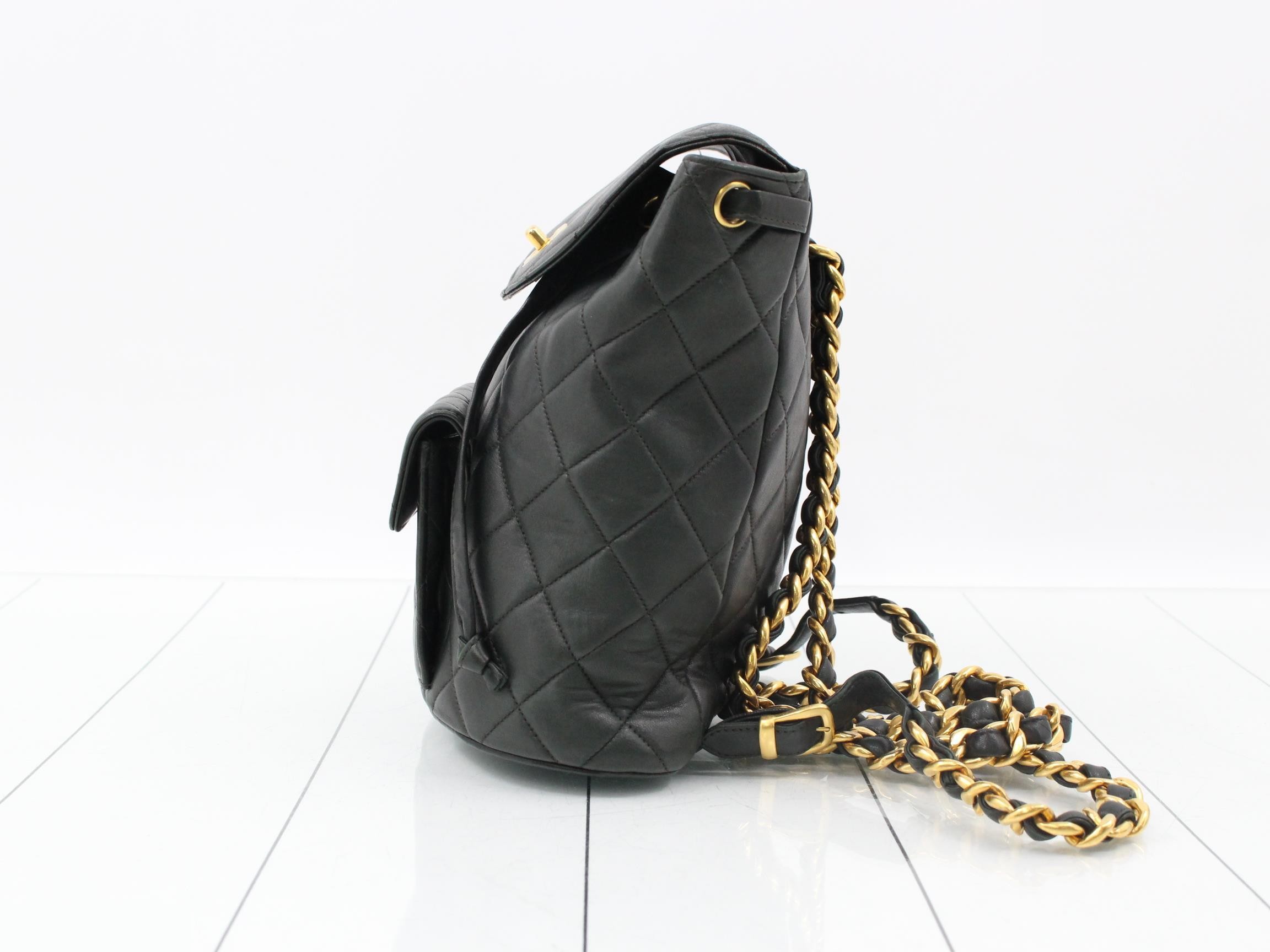 Matelassé Chain Backpack — view 3