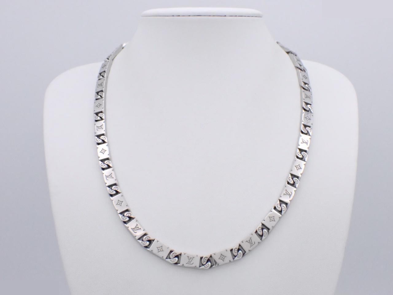 Monogram chain, silver, approximately 50cm in length. — view 3