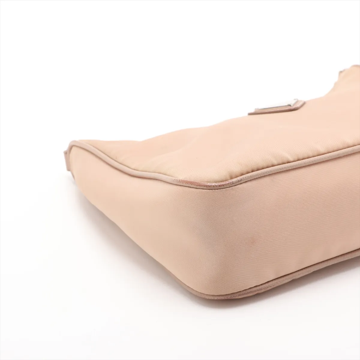 Tessuto Nylon x Leather 2-Way Shoulder Bag, Beige — view 4