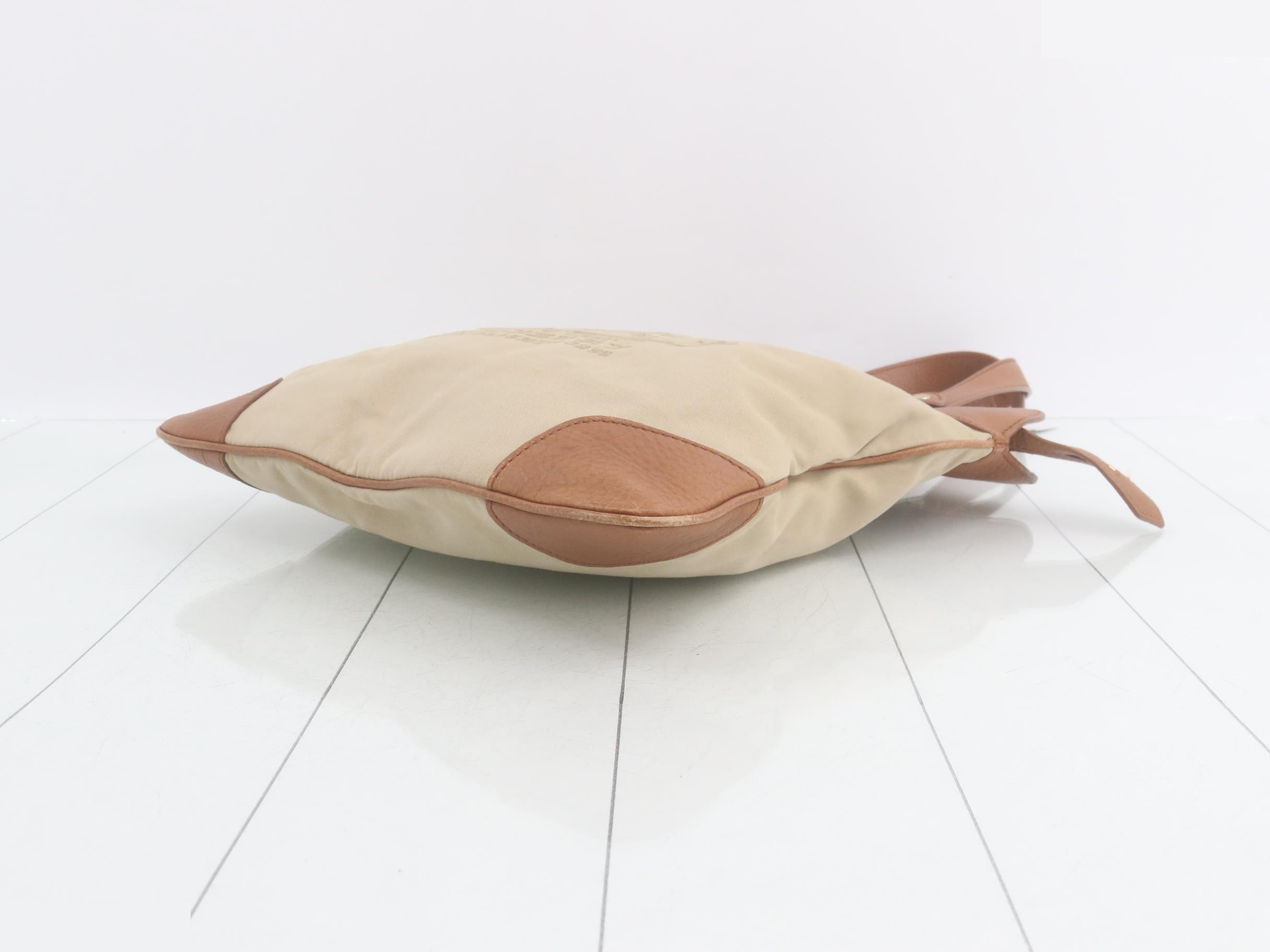 Logo tote bag, beige, brown — view 6