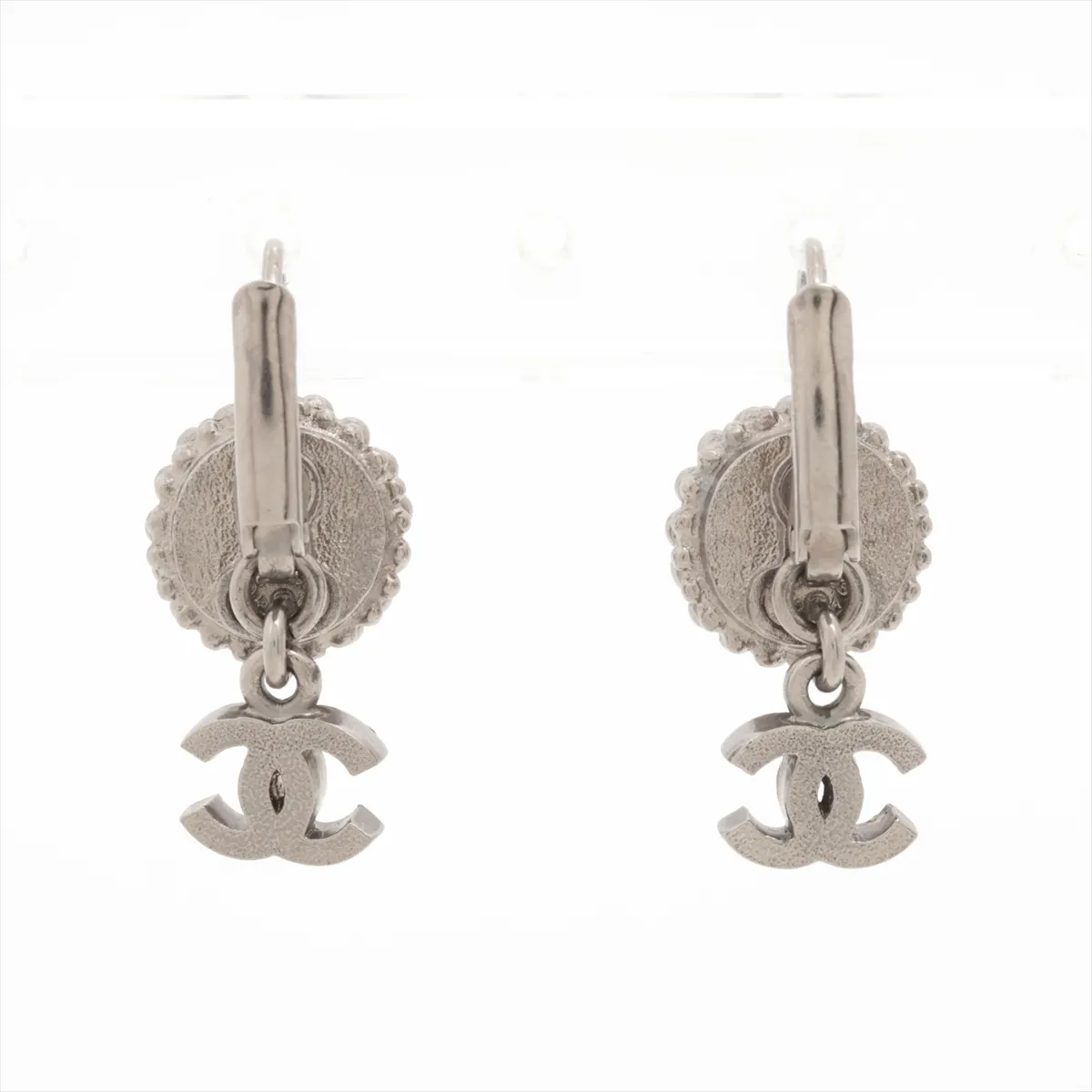 Cocomark 16A Earrings (for both ears) GP x Rhinestone x Fake Pearl Silver — view 2