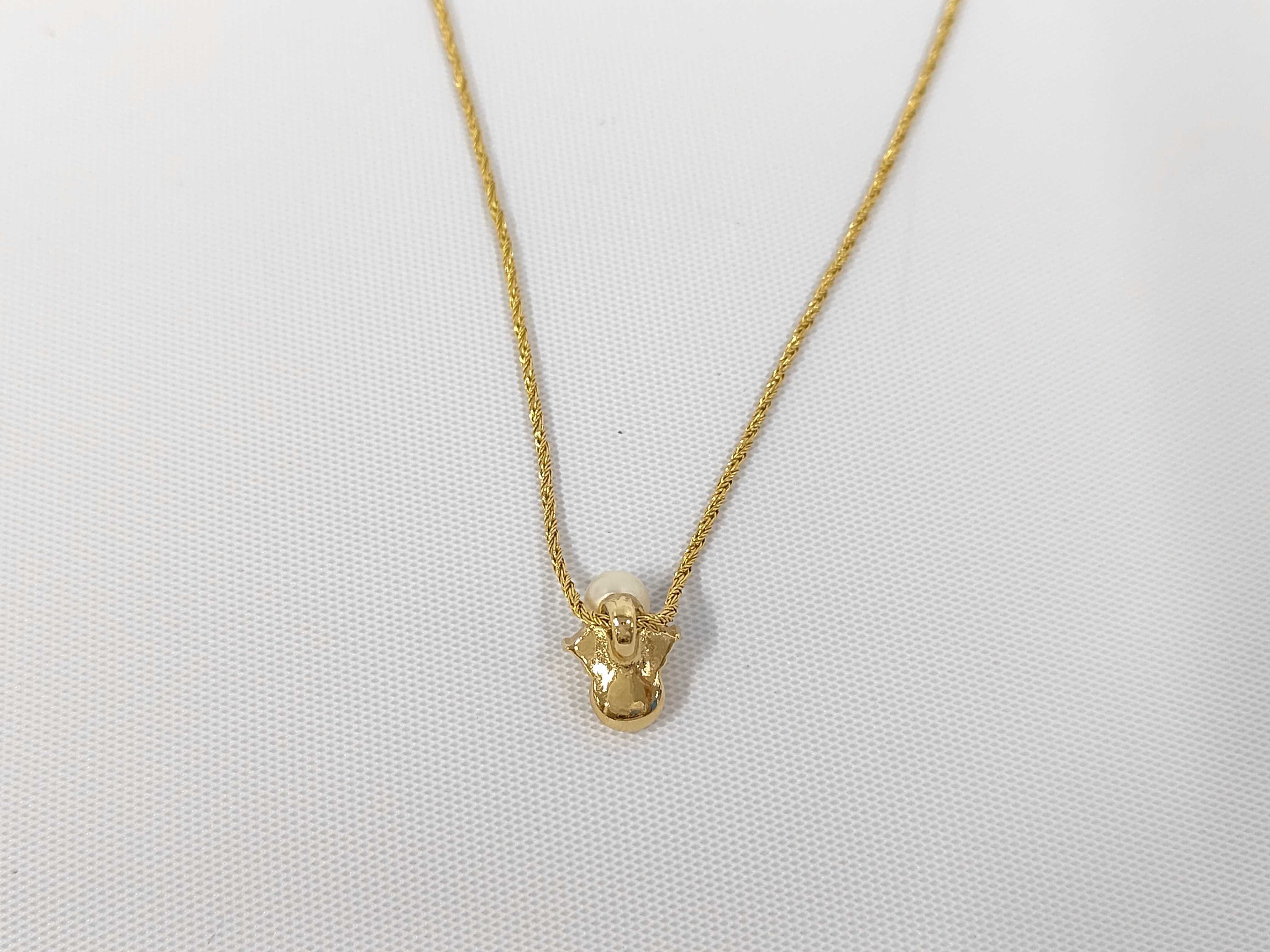 Pearl Stone Gold Necklace — view 2