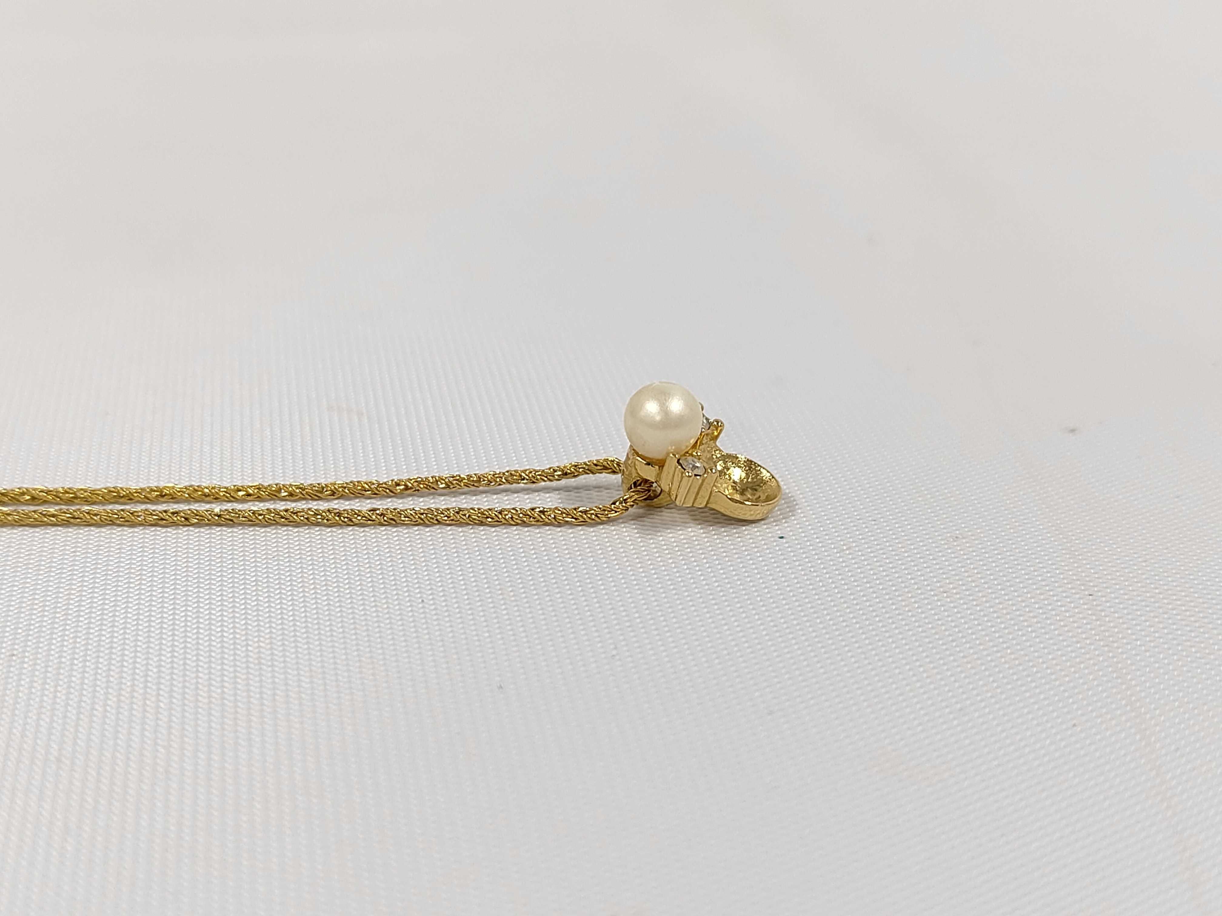 Pearl Stone Gold Necklace — view 3