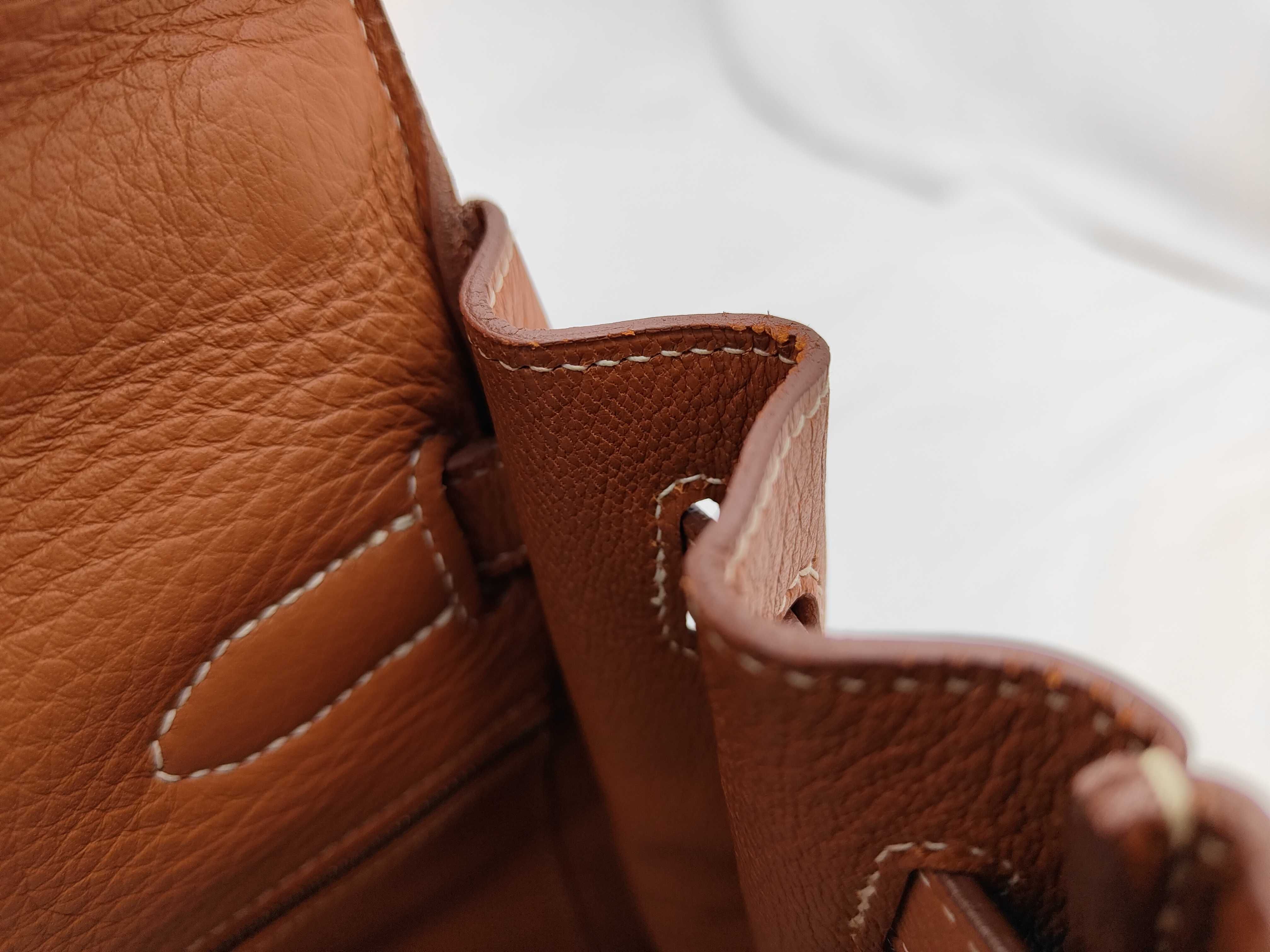 Kelly 32, Togo leather, brown, gold hardware, A handbag — view 9